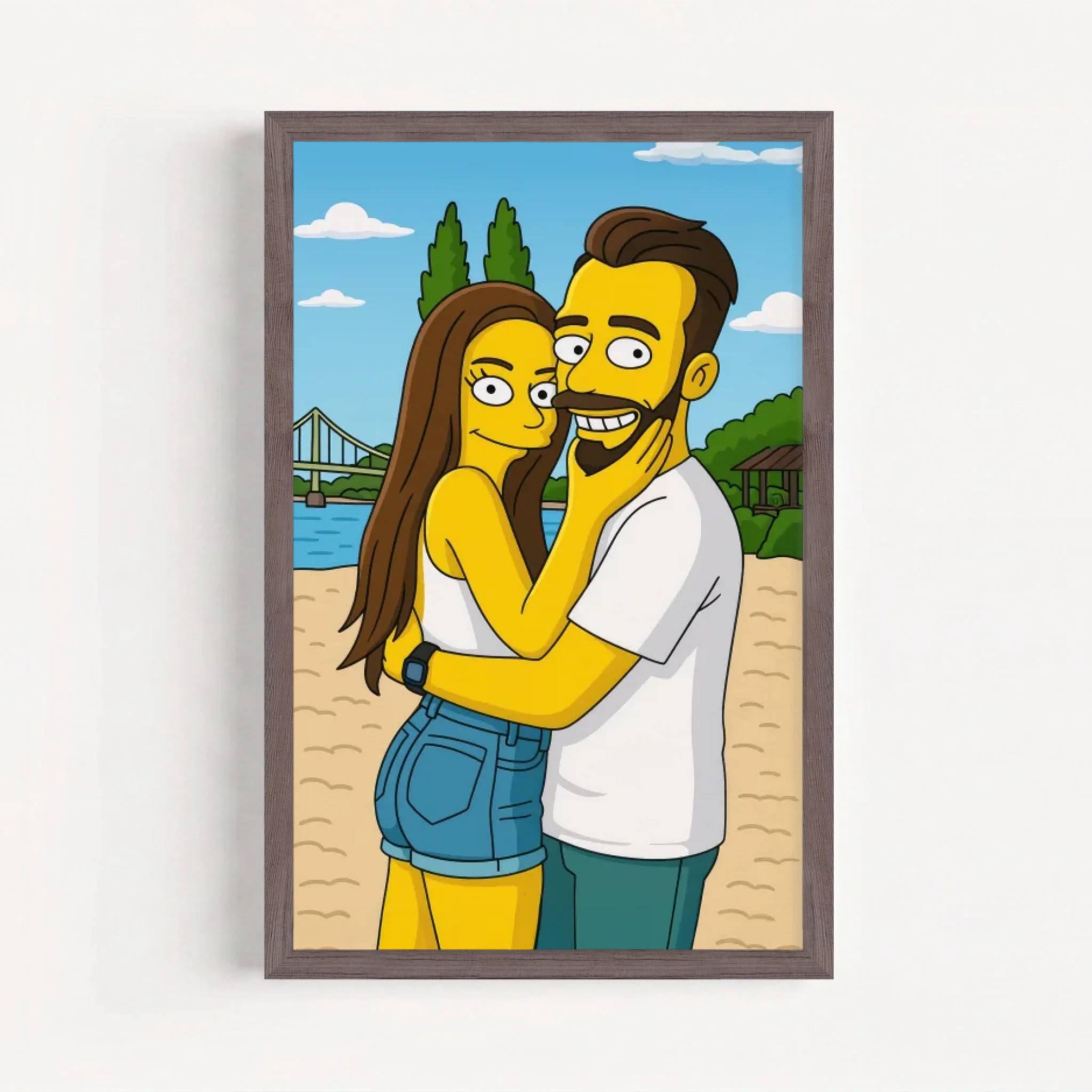 Live Mockup - Frame Poster - Wood - 20x30