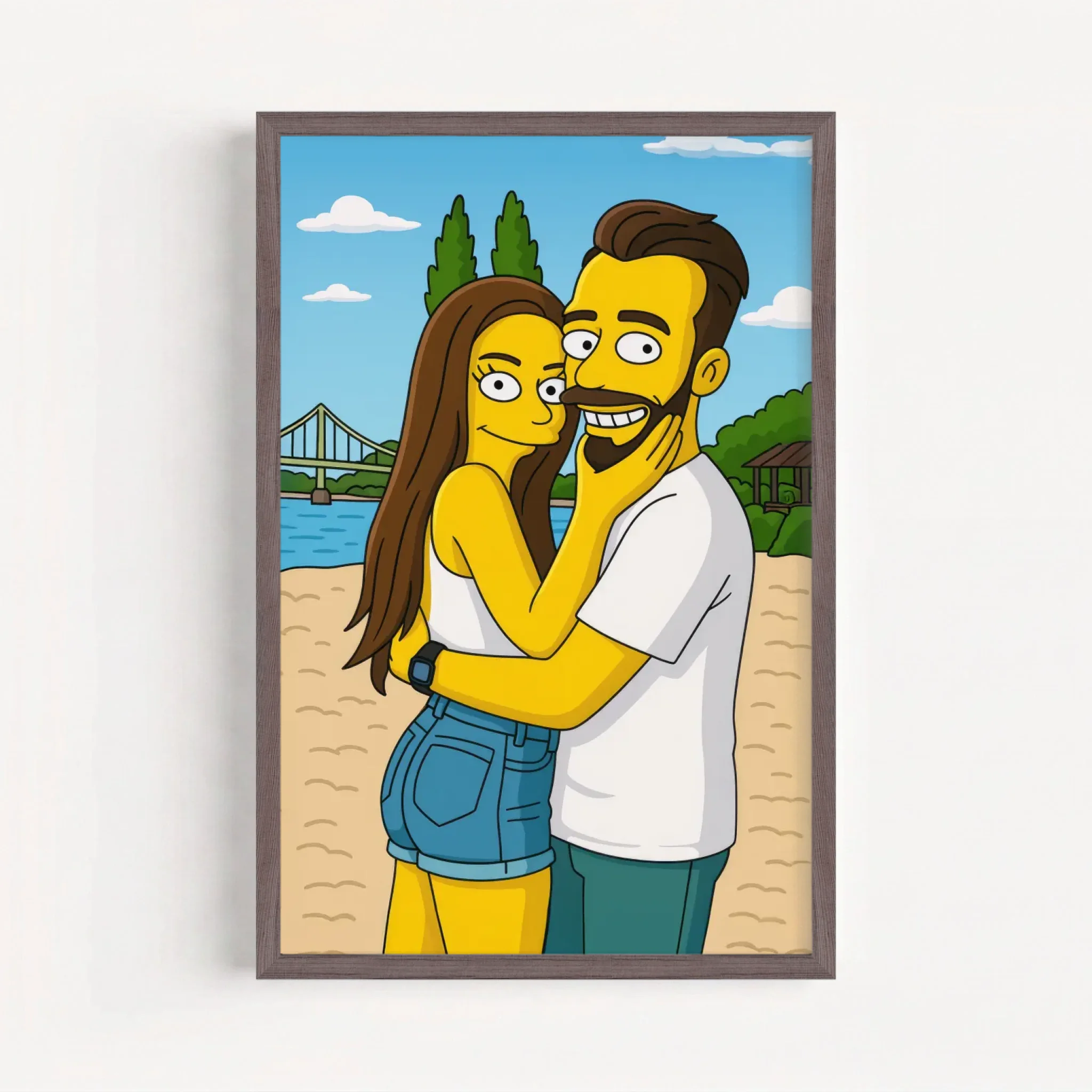 Live Mockup - Frame Poster - Wood - 40x60