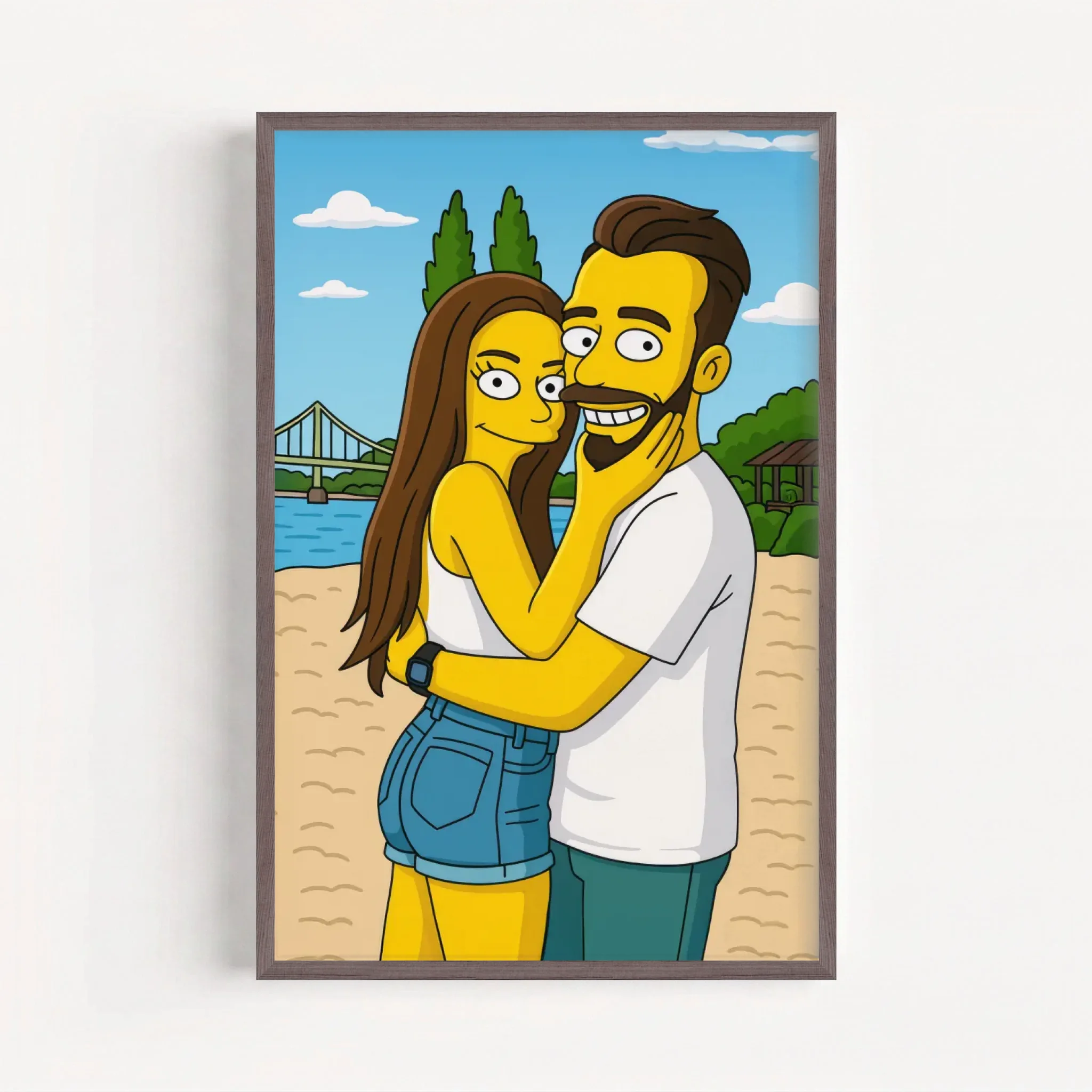 Live Mockup - Frame Poster - Wood - 60x90