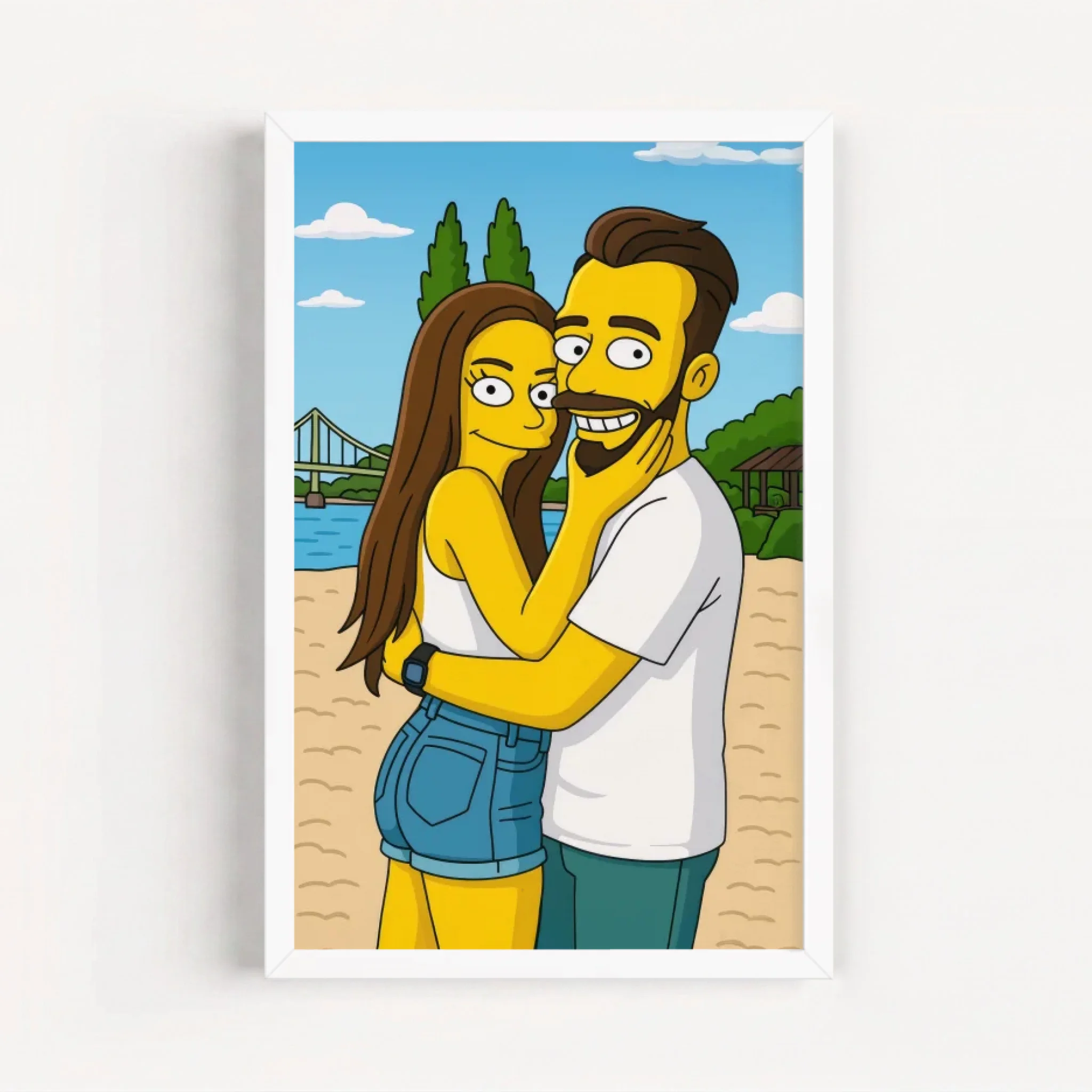Live Mockup - Frame Poster - White - 20x30