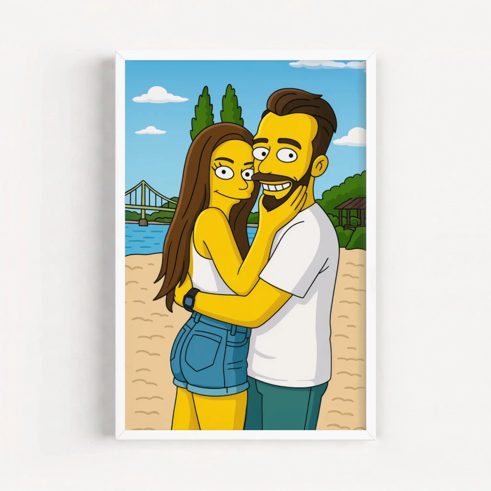 Live Mockup - Frame Poster - White - 50x75