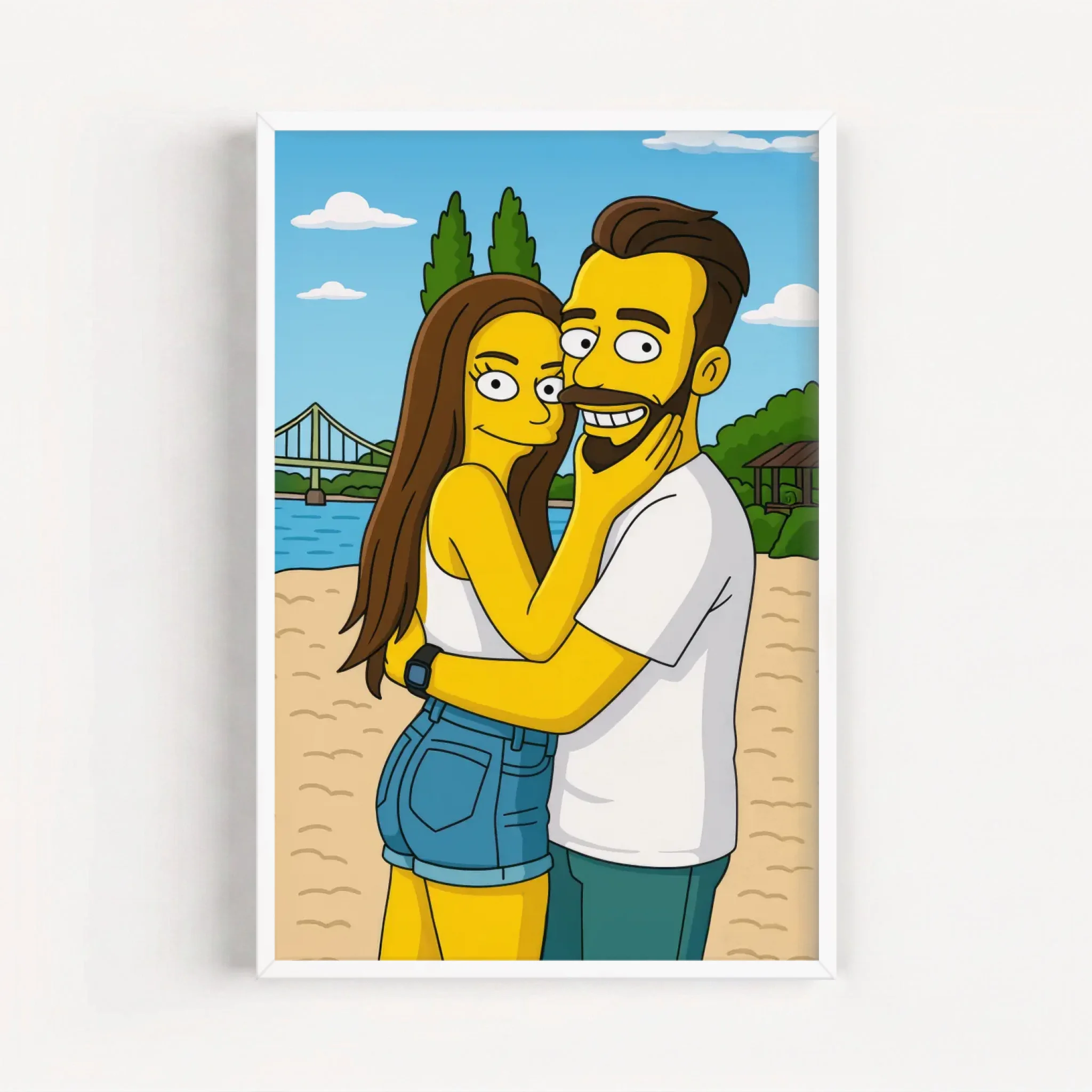 Live Mockup - Frame Poster - White - 60x90