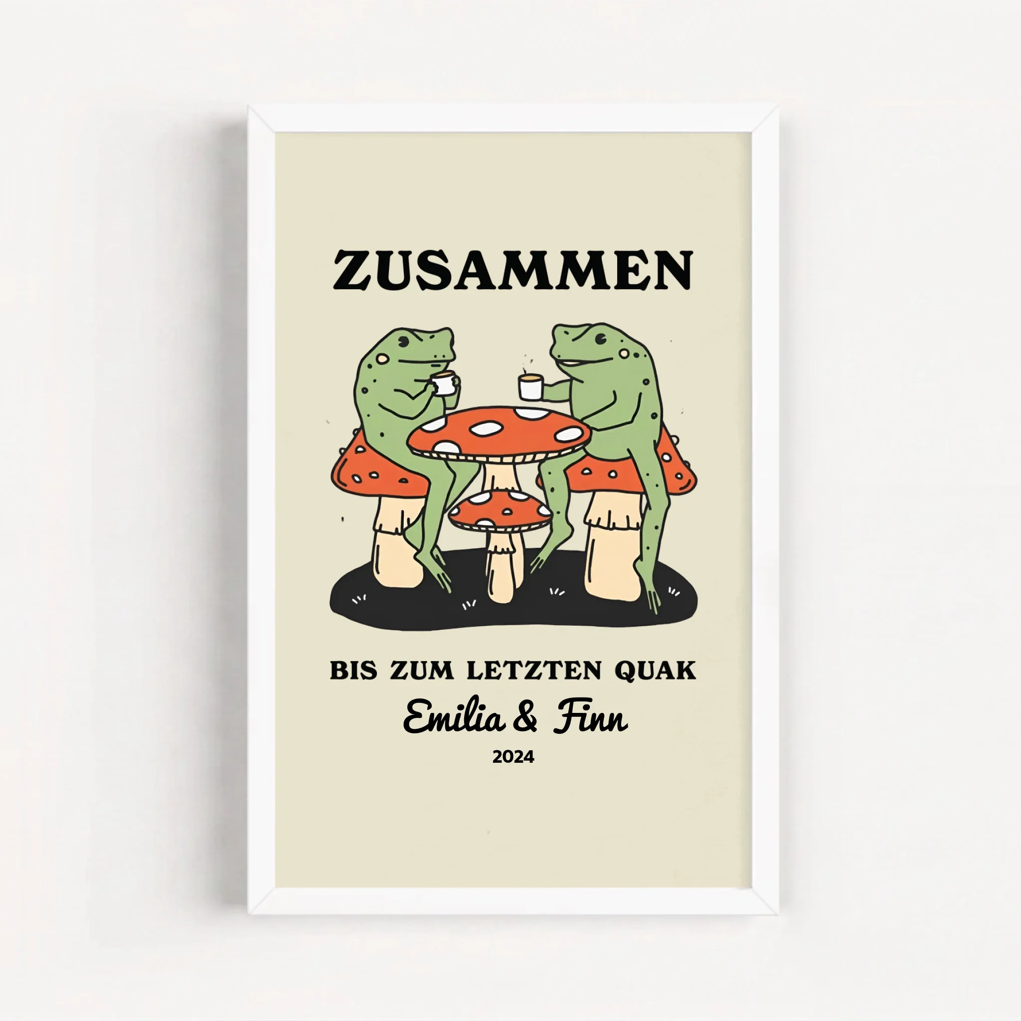 Live Mockup - Frame Poster - White - 20x30