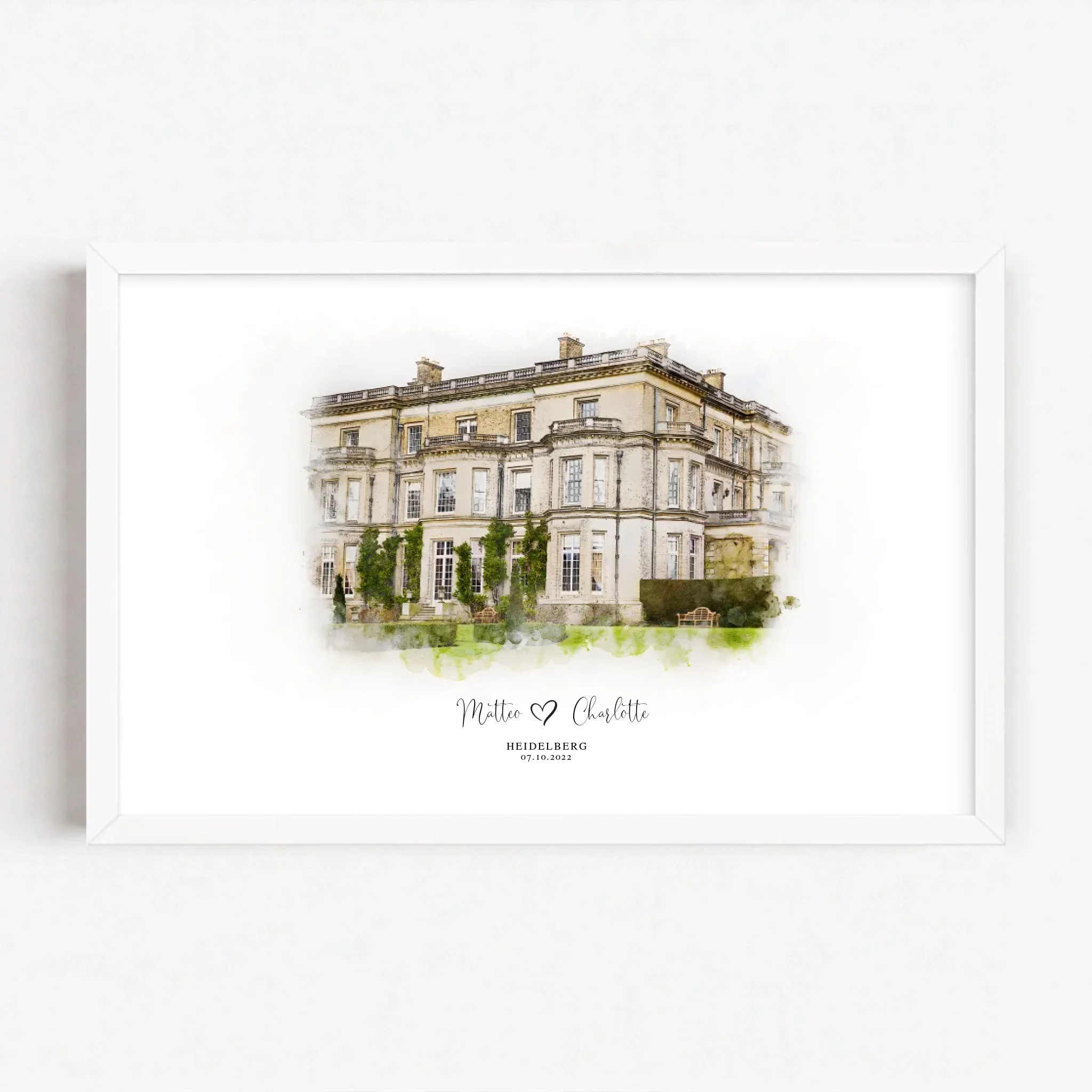 Live Mockup - Frame Poster - White - 30x20