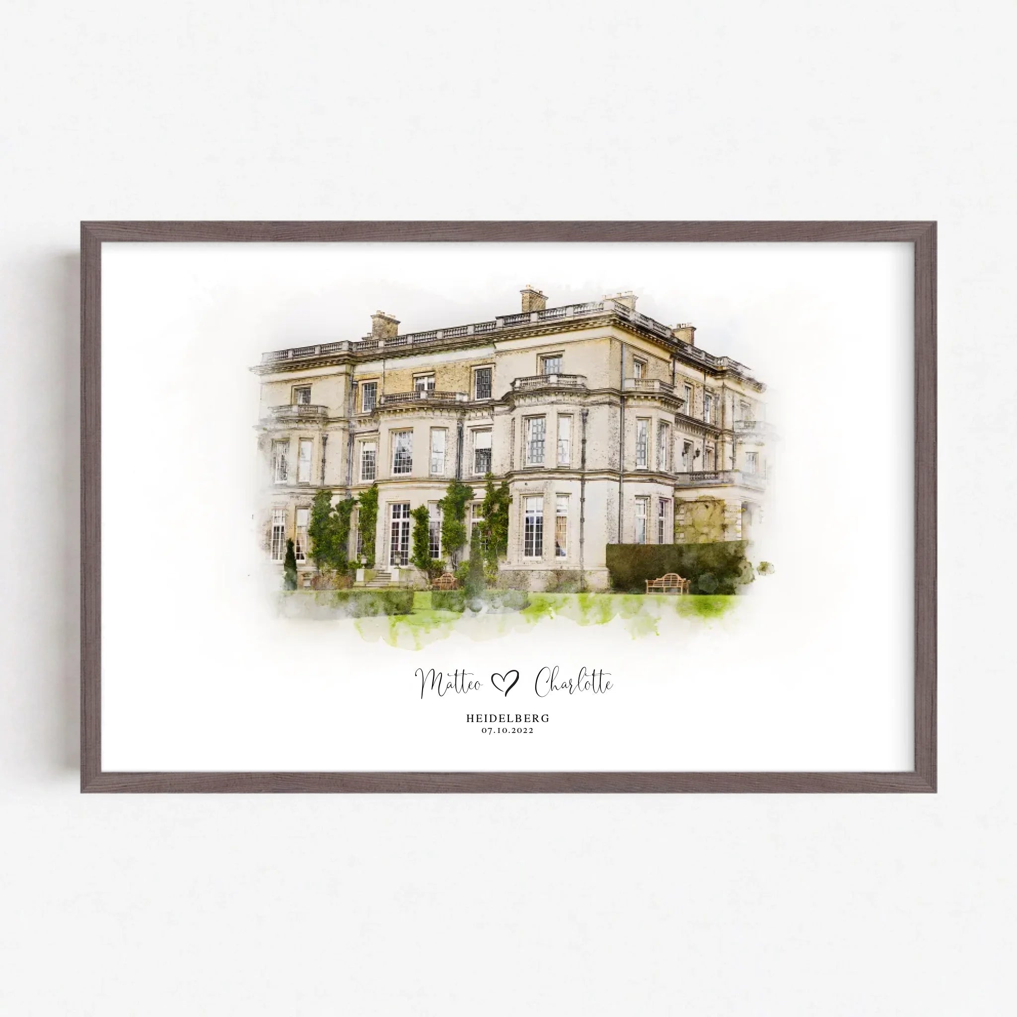 Live Mockup - Frame Poster - Wood - 75x50