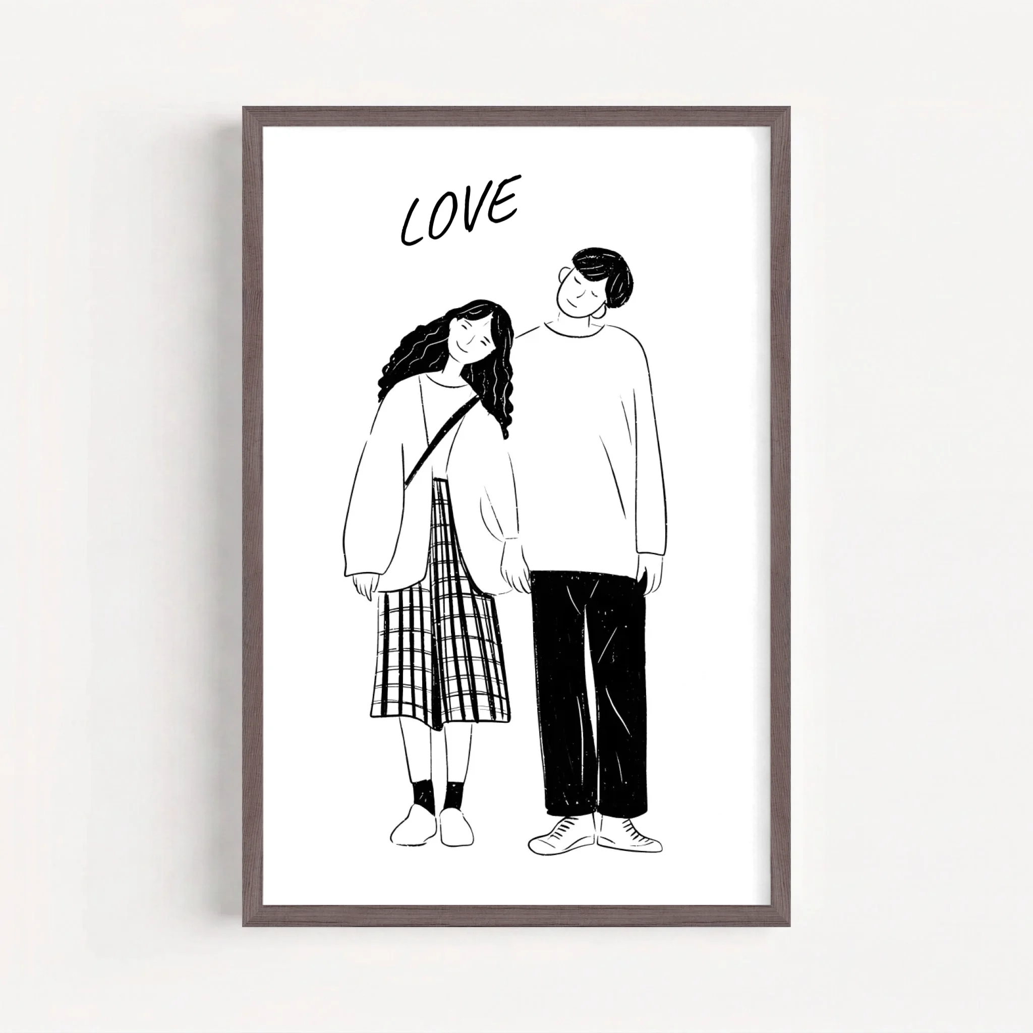 Live Mockup - Frame Poster - Wood - 50x75