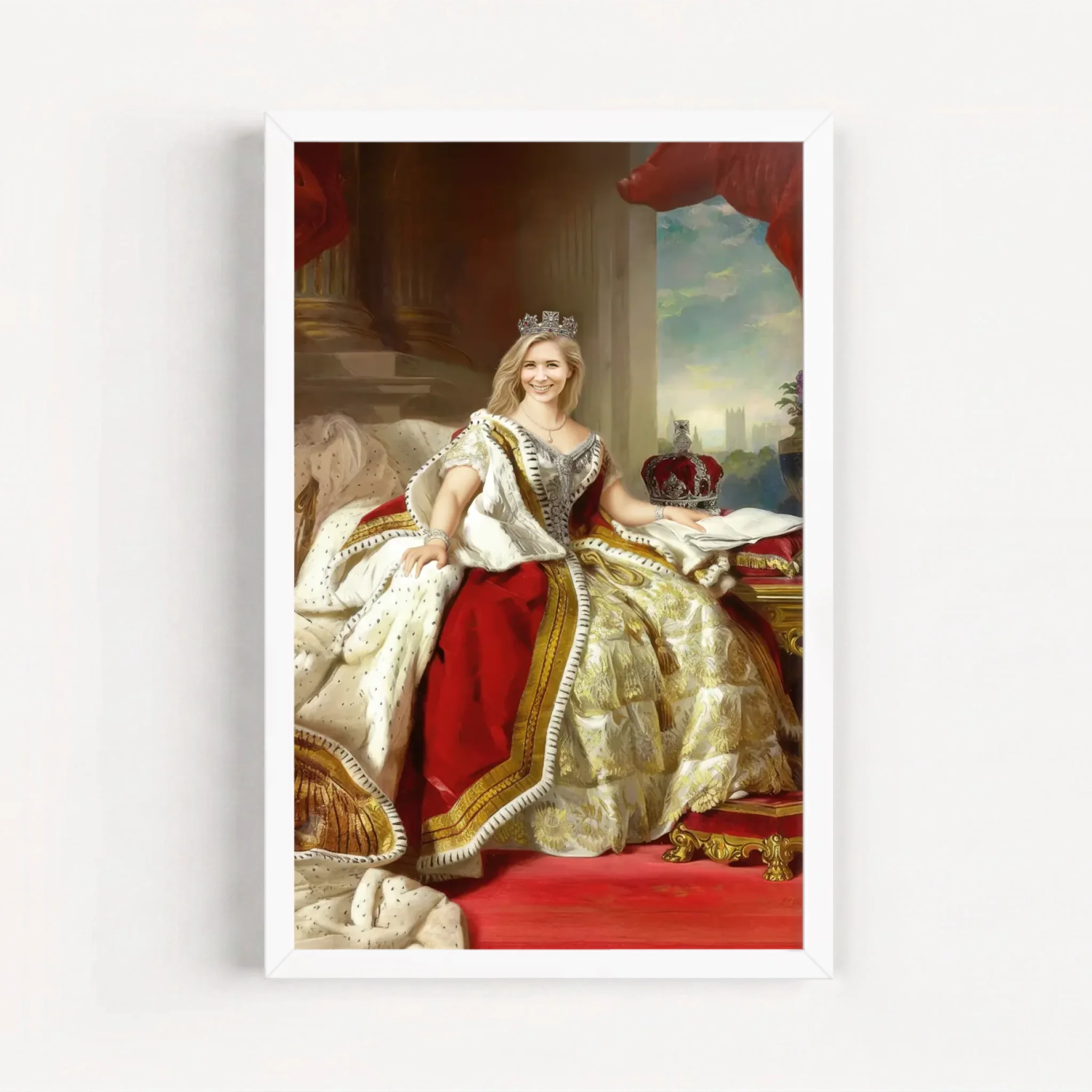 Live Mockup - Frame Poster - White - 20x30