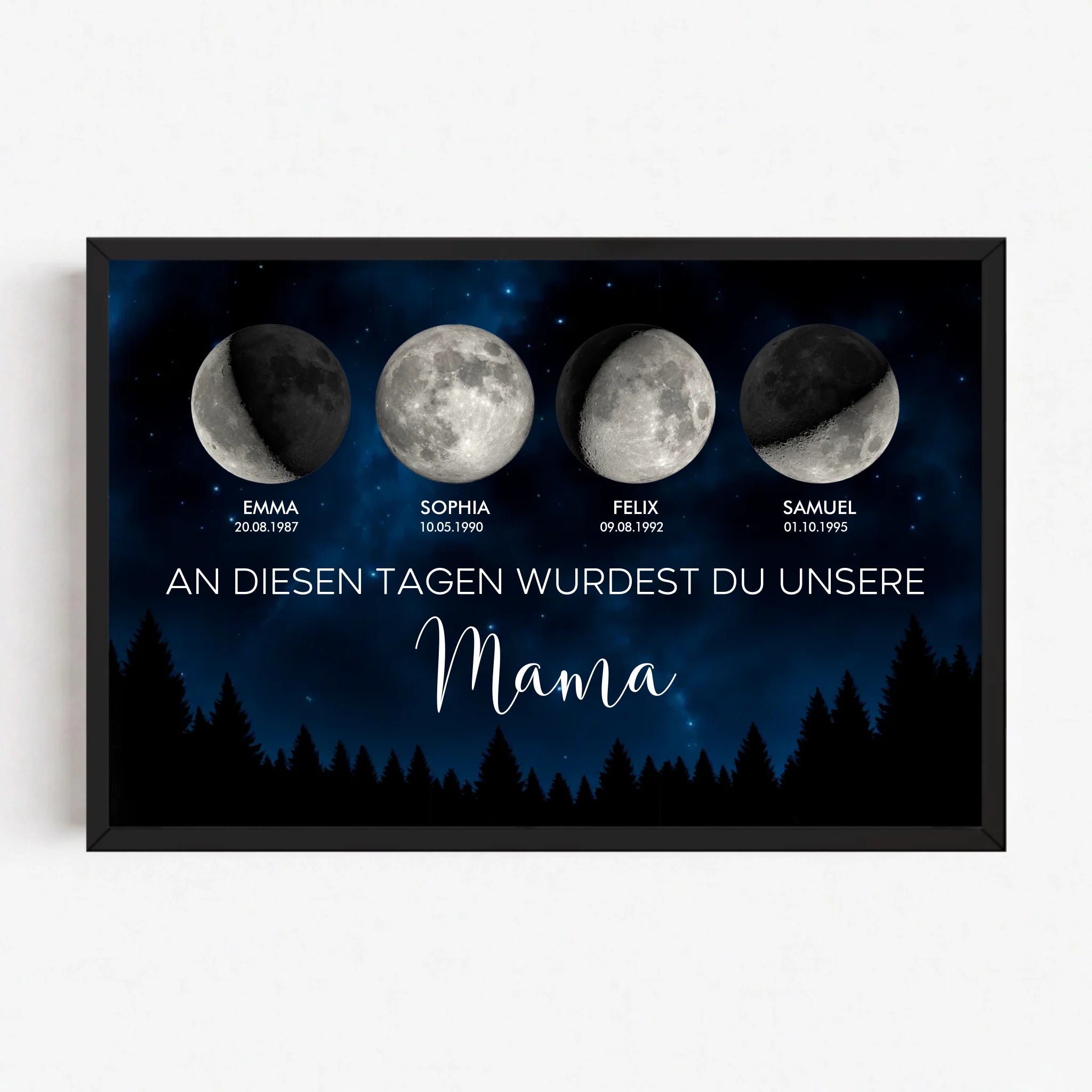 Live Mockup - Frame Poster - Black - 75x50