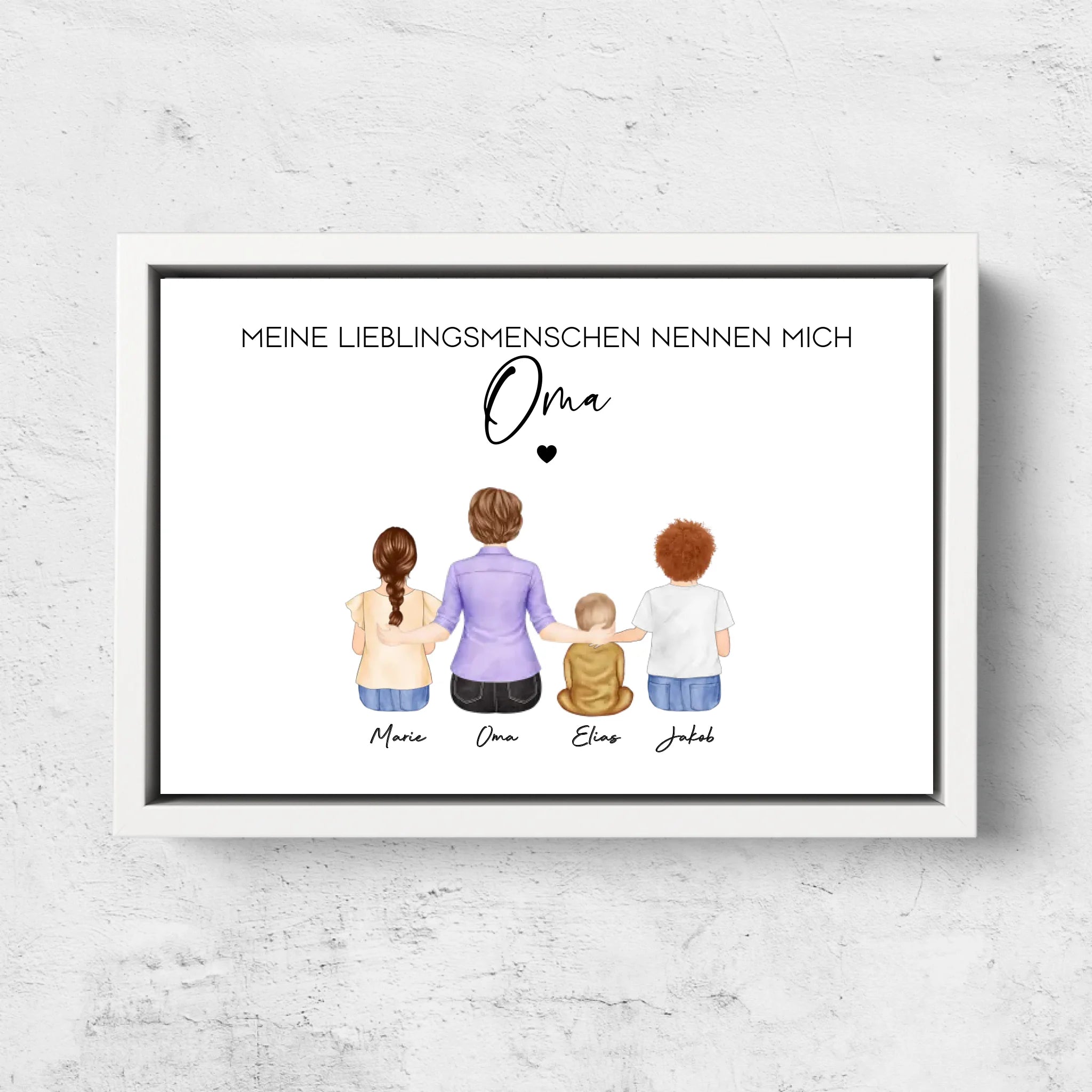 Personalisierte Leinwand – Meine Lieblingsmenschen nennen mich Oma