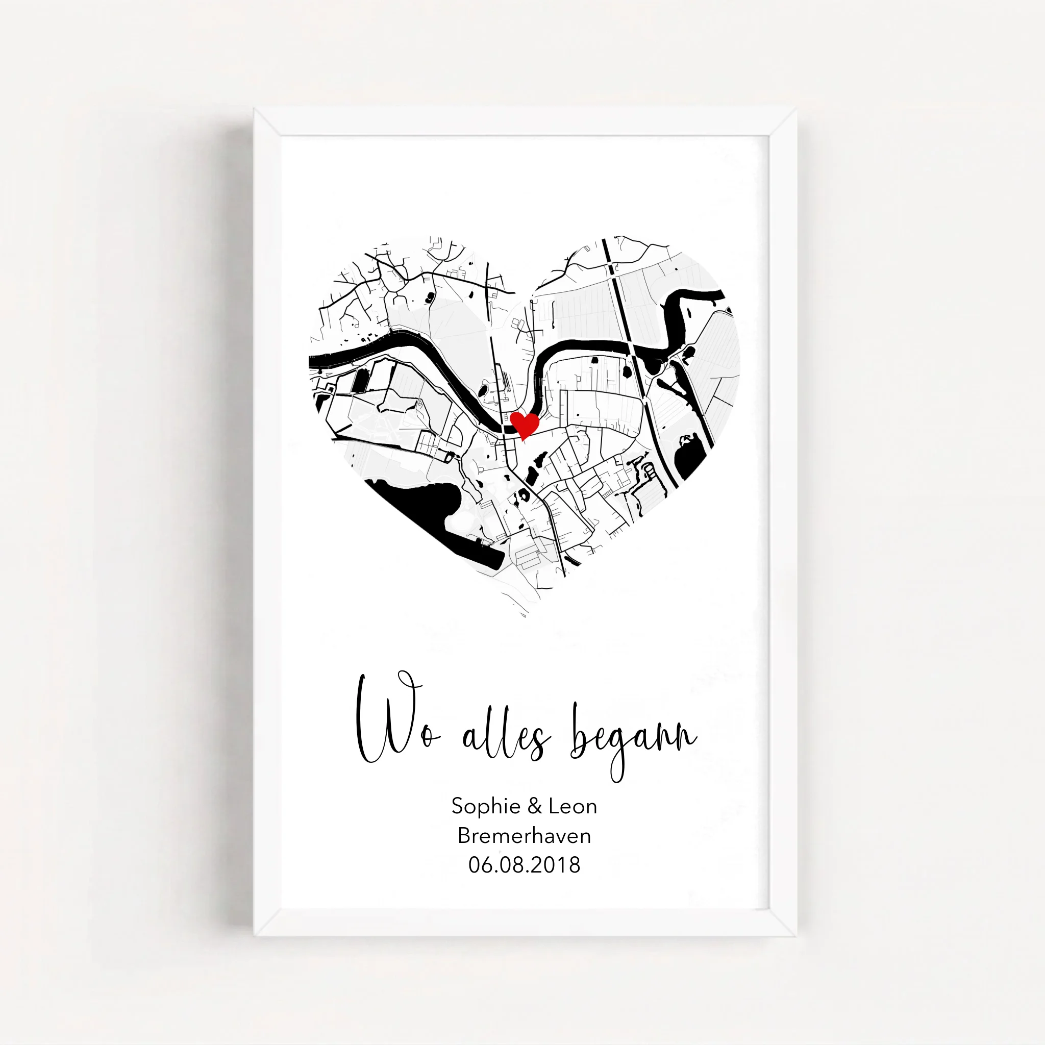 Live Mockup - Frame Poster - White - 20x30
