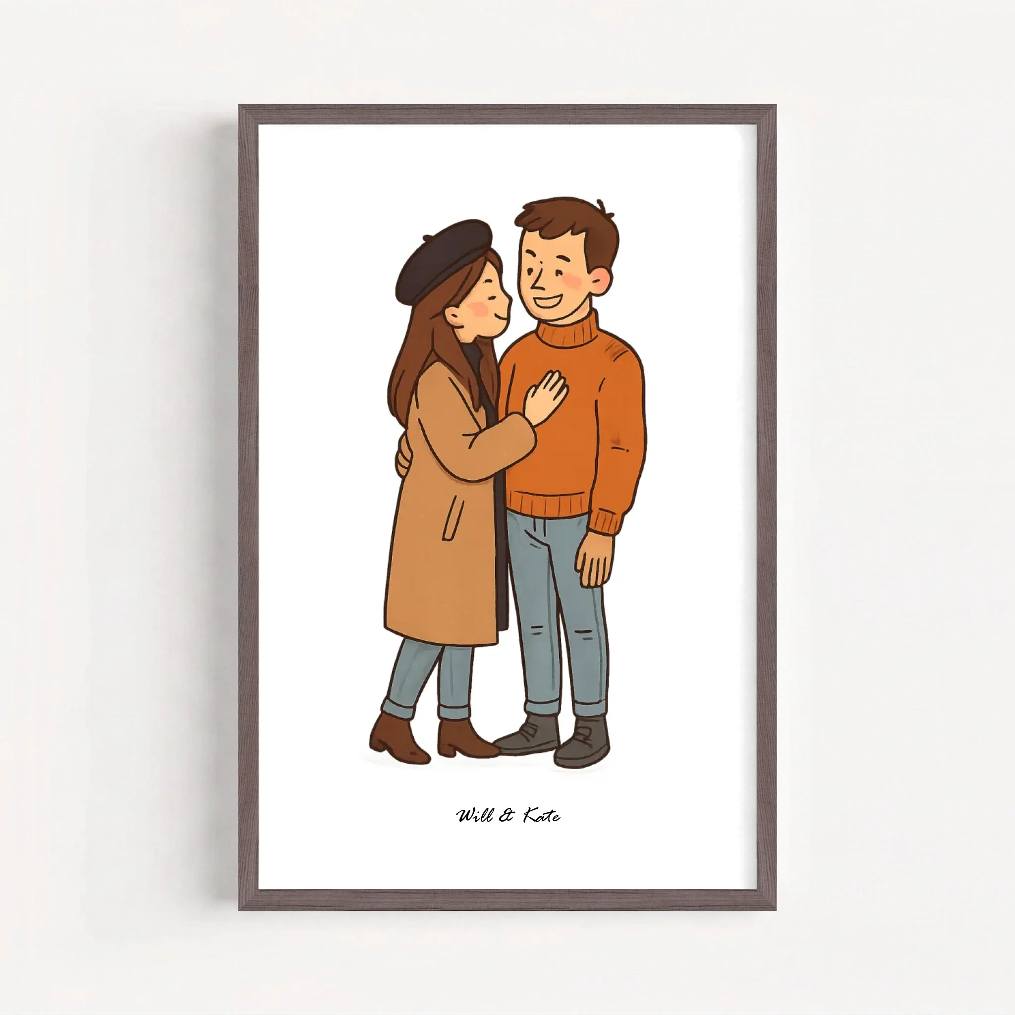 Live Mockup - Frame Poster - Wood - 50x75