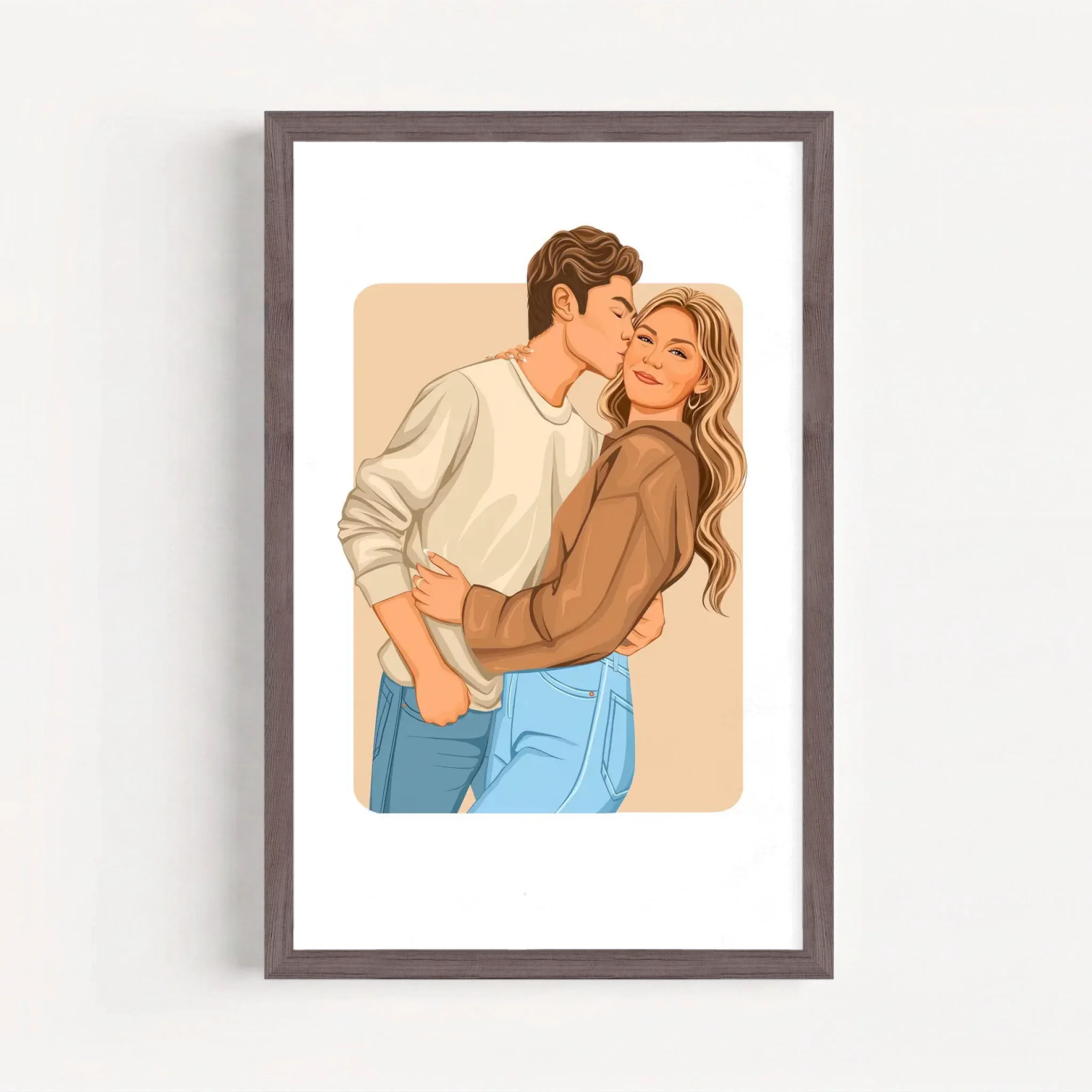 Live Mockup - Frame Poster - Wood - 20x30