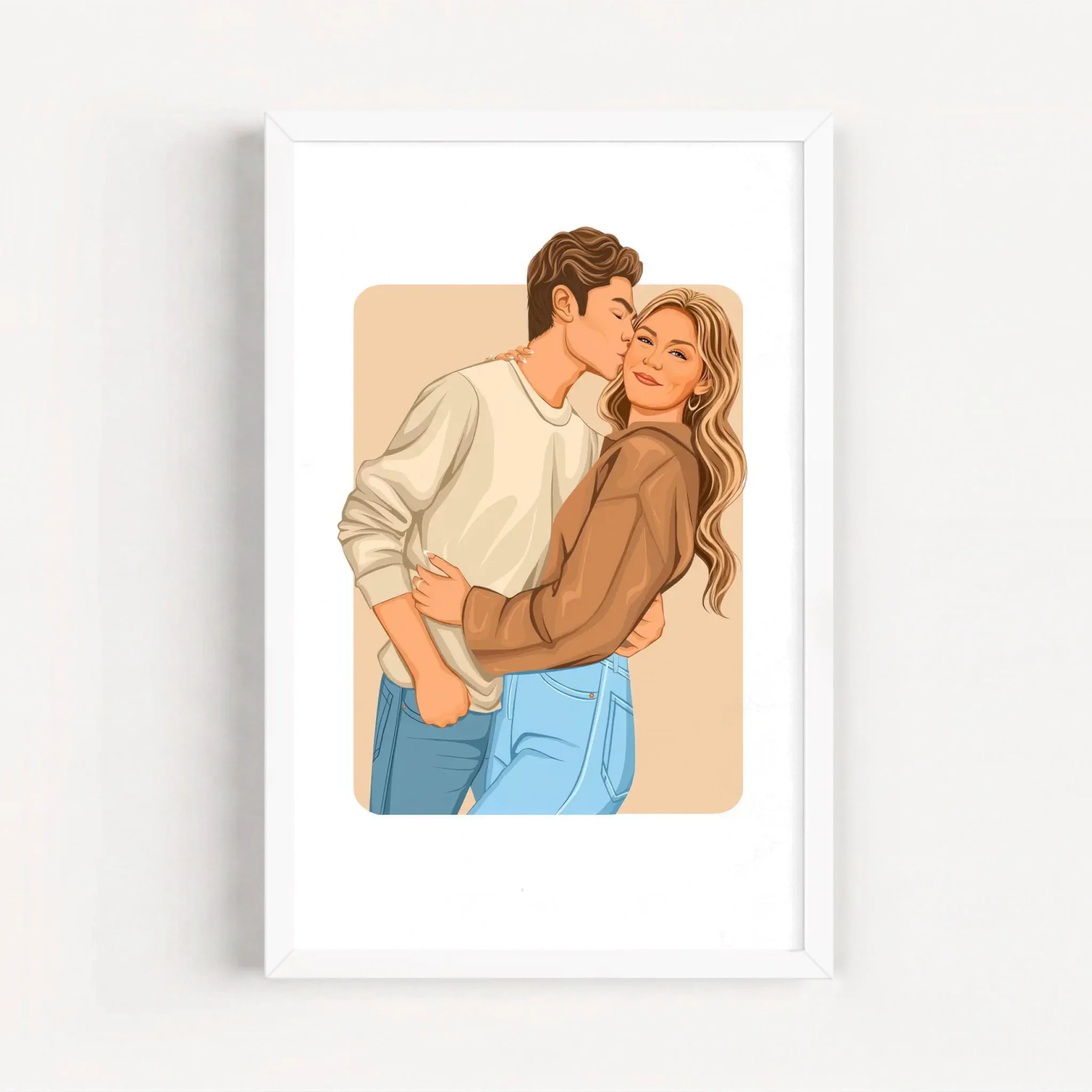 Live Mockup - Frame Poster - White - 20x30