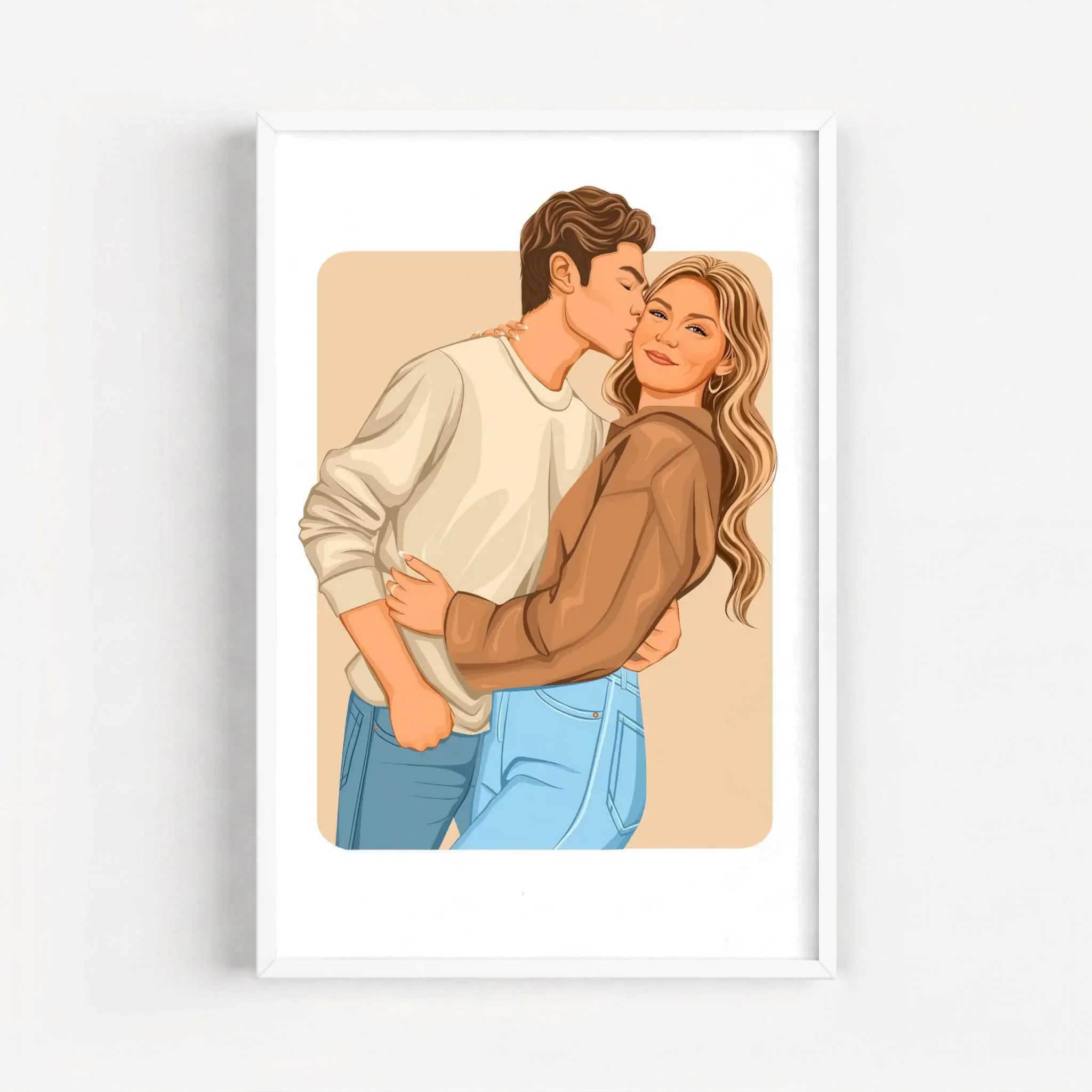 Live Mockup - Frame Poster - White - 60x90