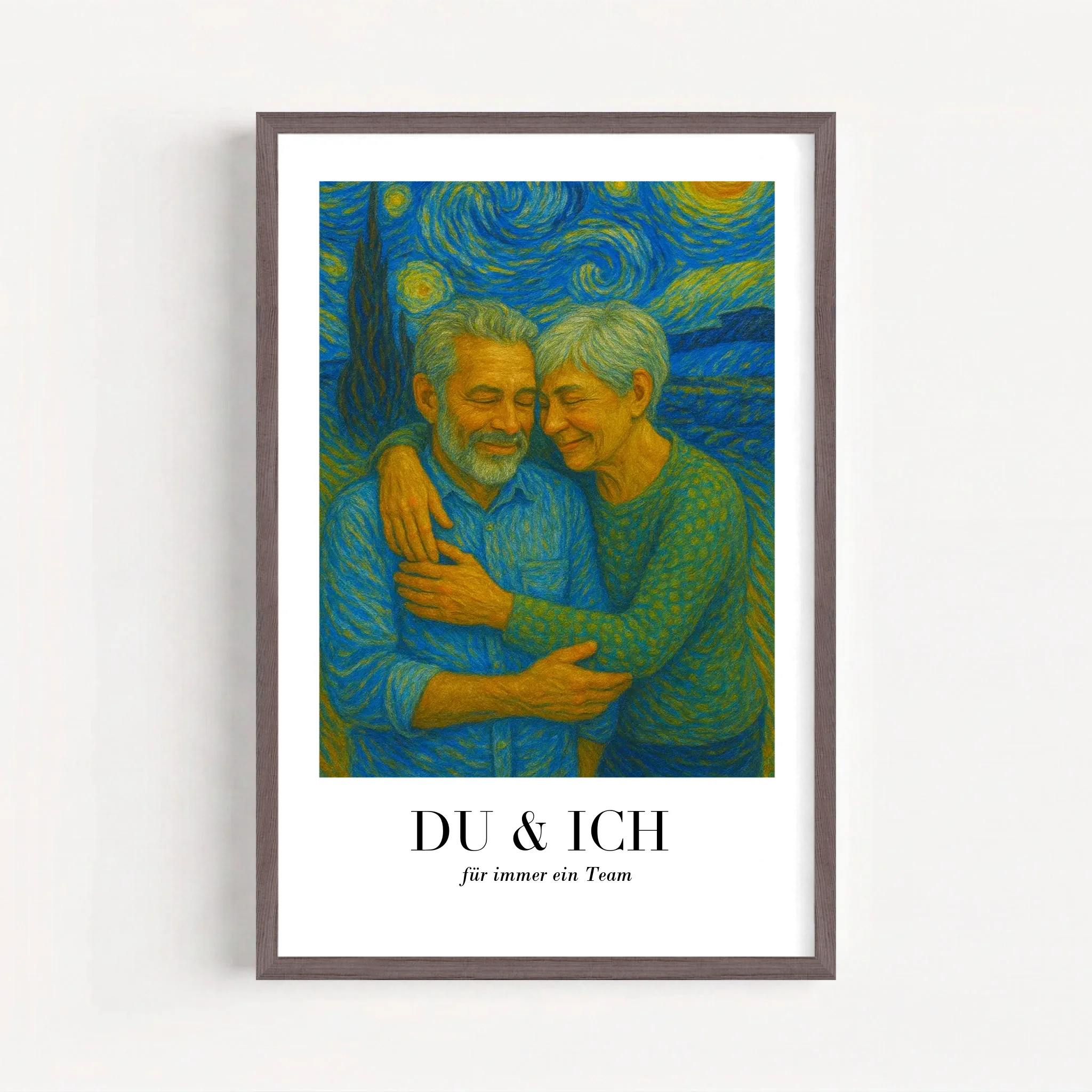Live Mockup - Frame Poster - Wood - 50x75
