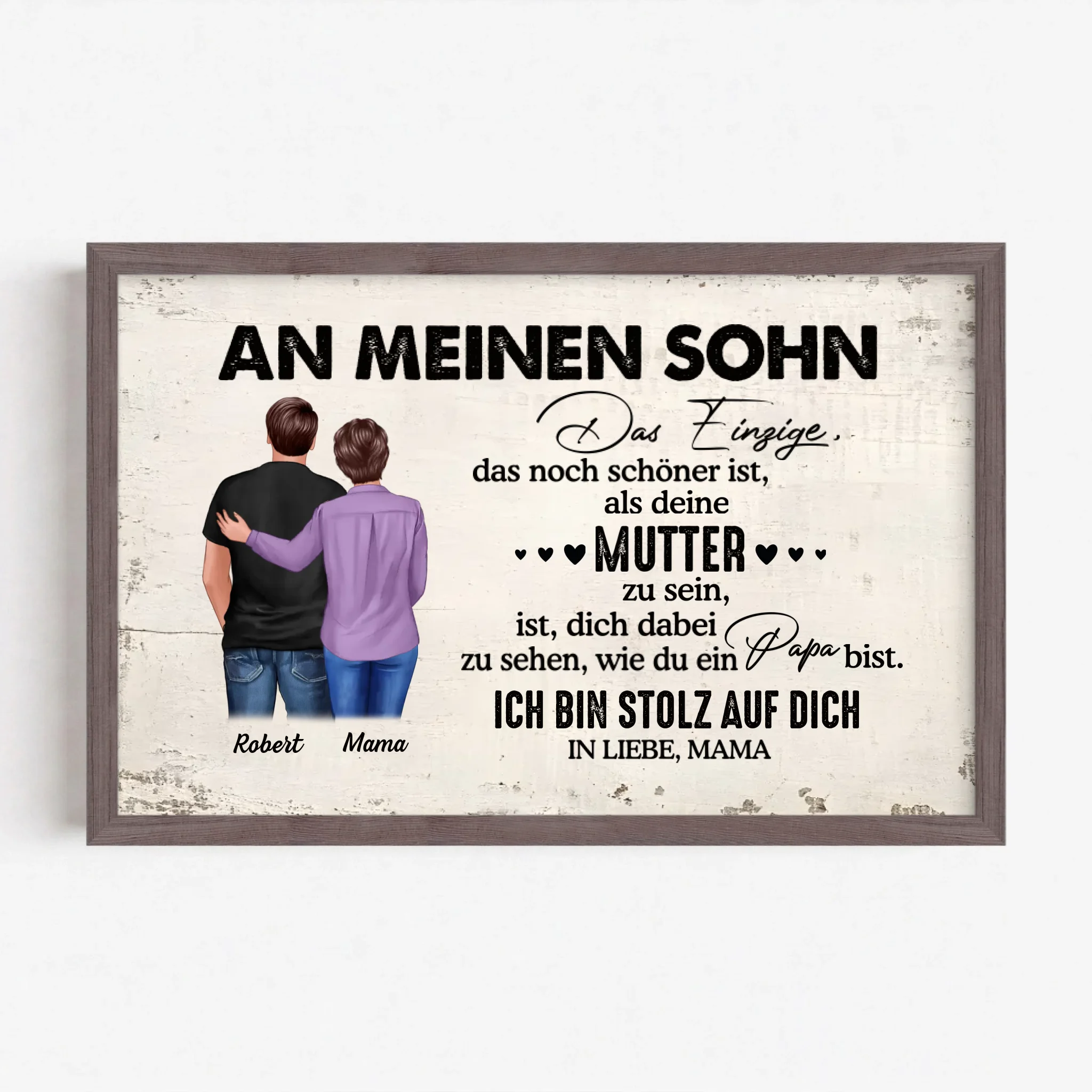 Live Mockup - Frame Poster - Wood - 30x20