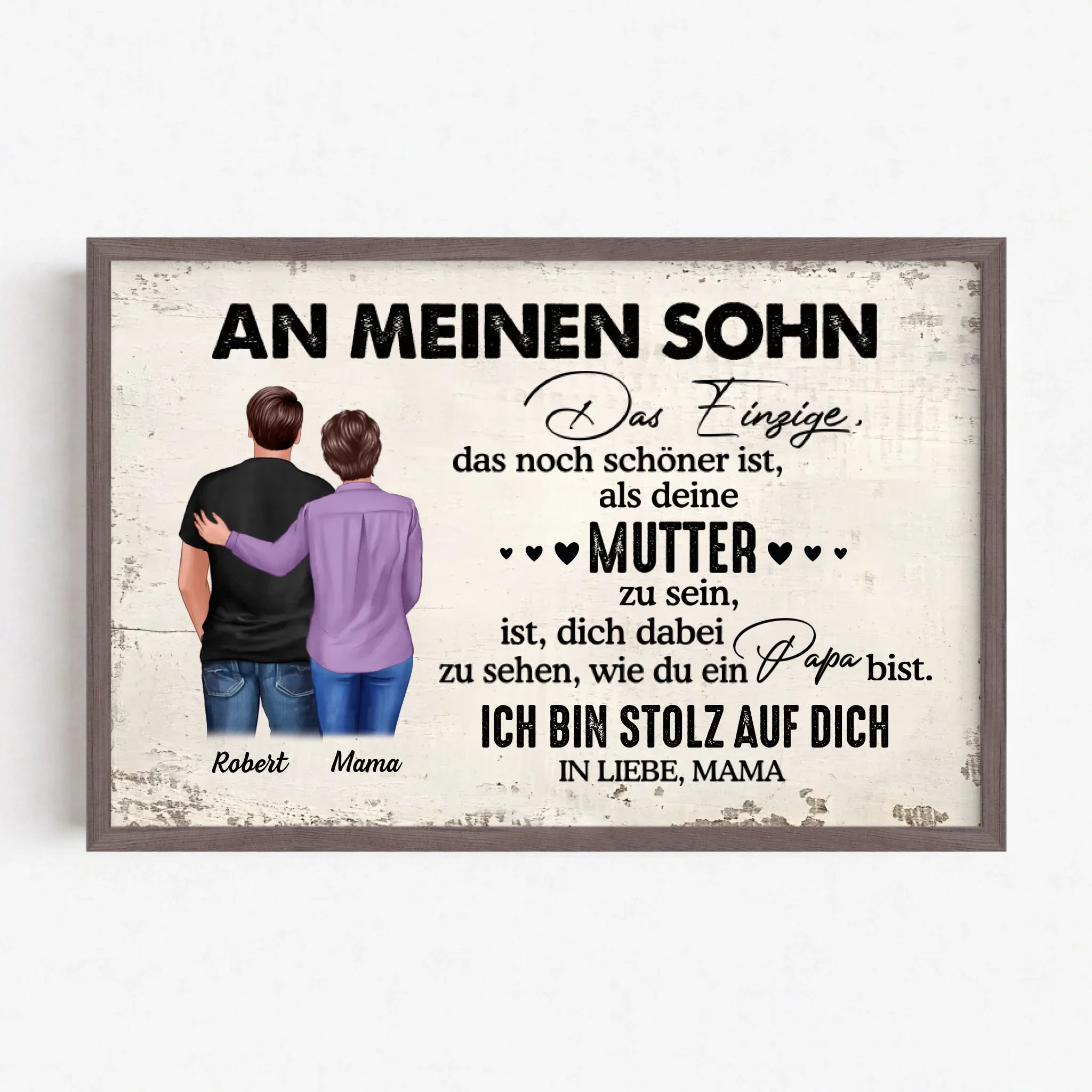 Live Mockup - Frame Poster - Wood - 60x40