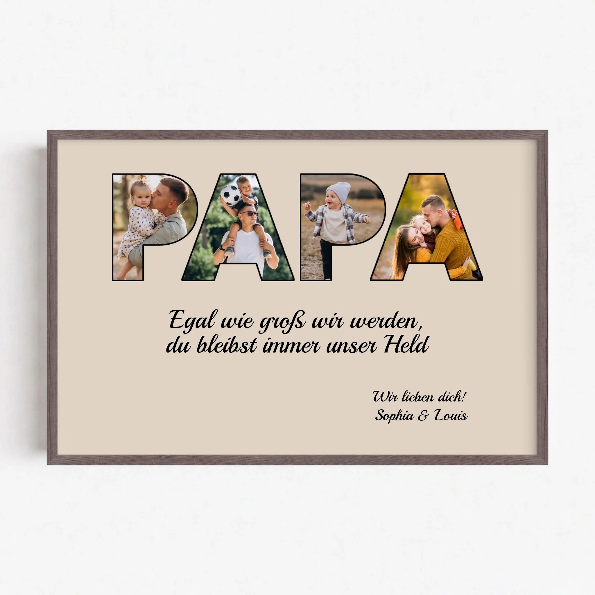 Live Mockup - Frame Poster - Wood - 90x60