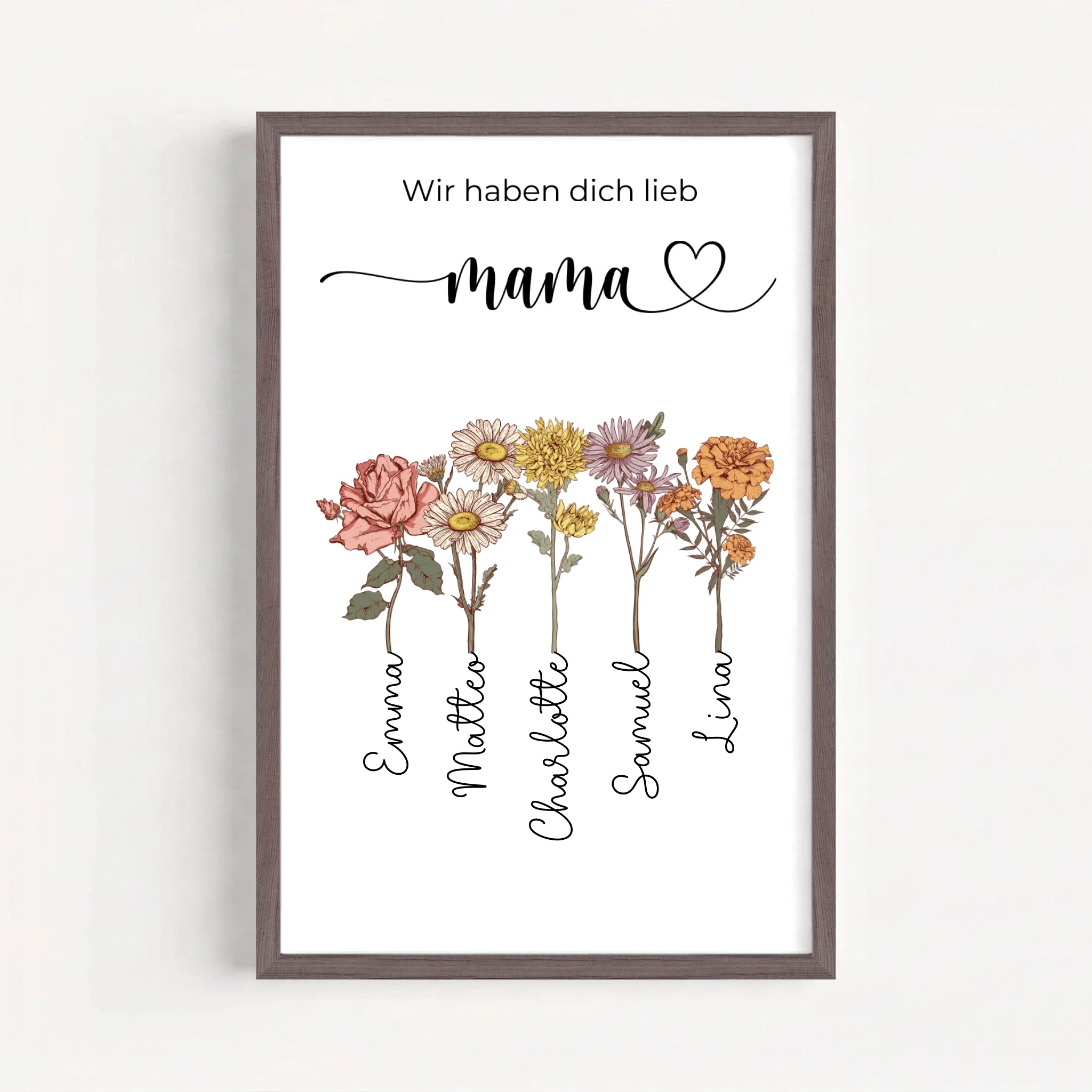 Live Mockup - Frame Poster - Wood - 40x60