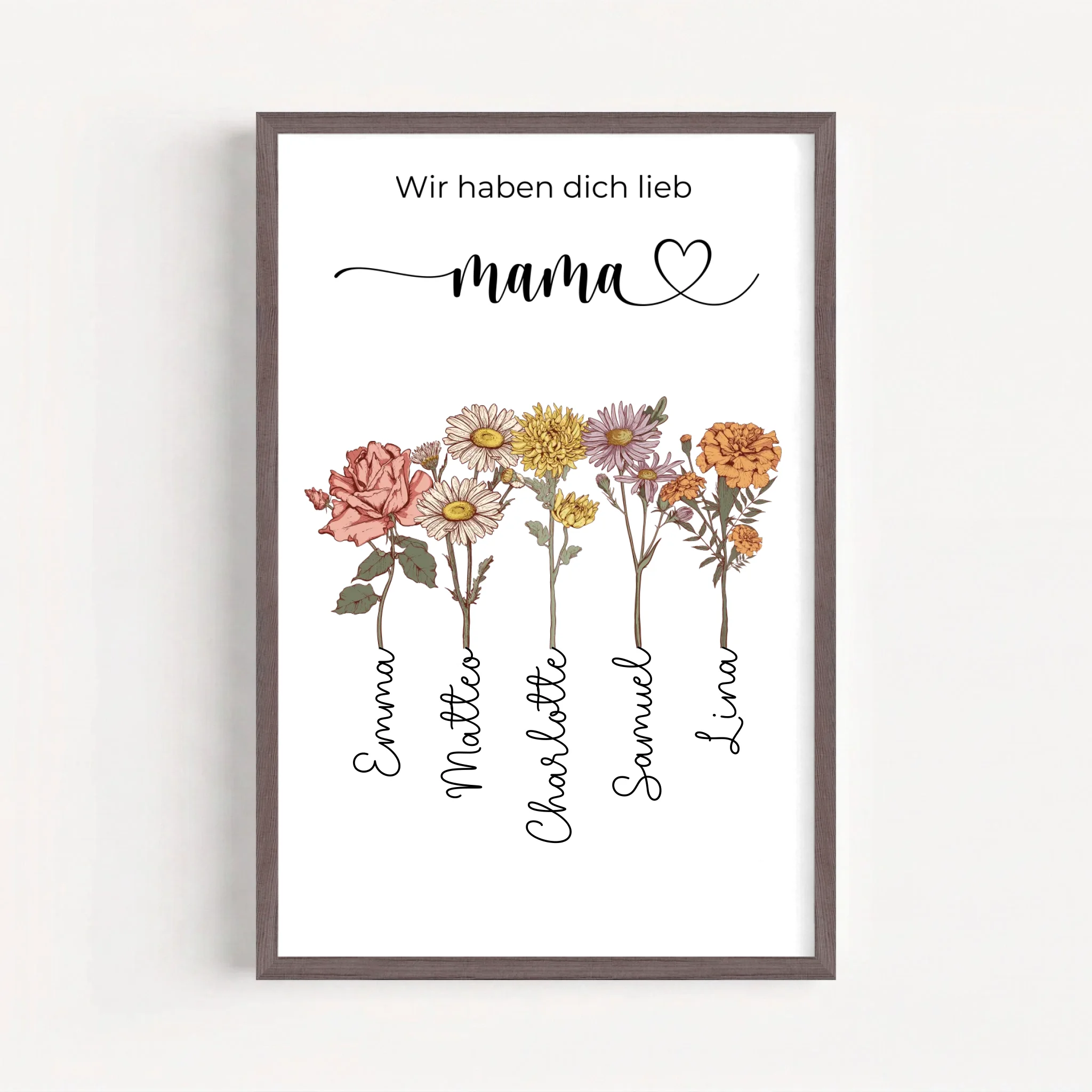 Live Mockup - Frame Poster - Wood - 50x75