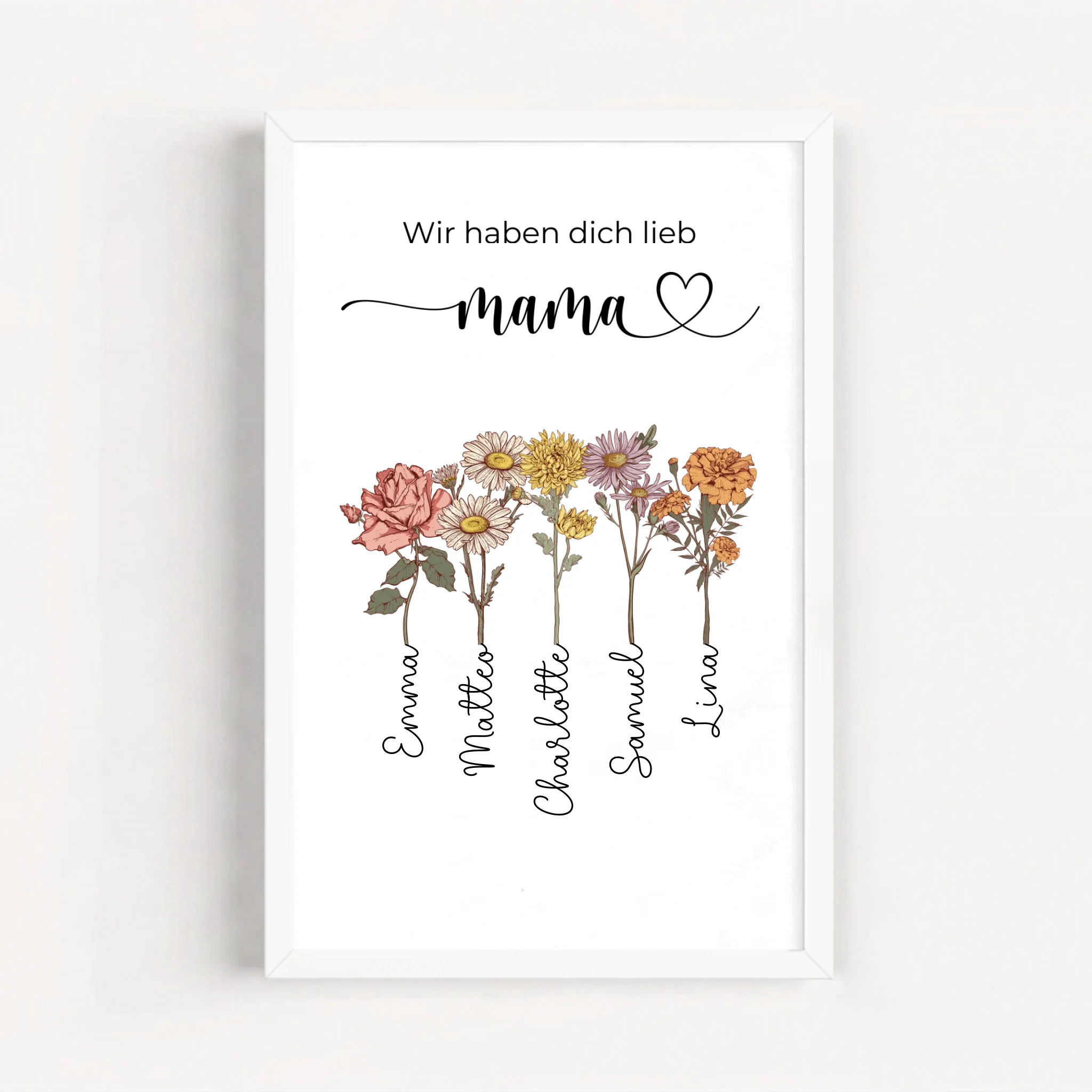 Live Mockup - Frame Poster - White - 20x30
