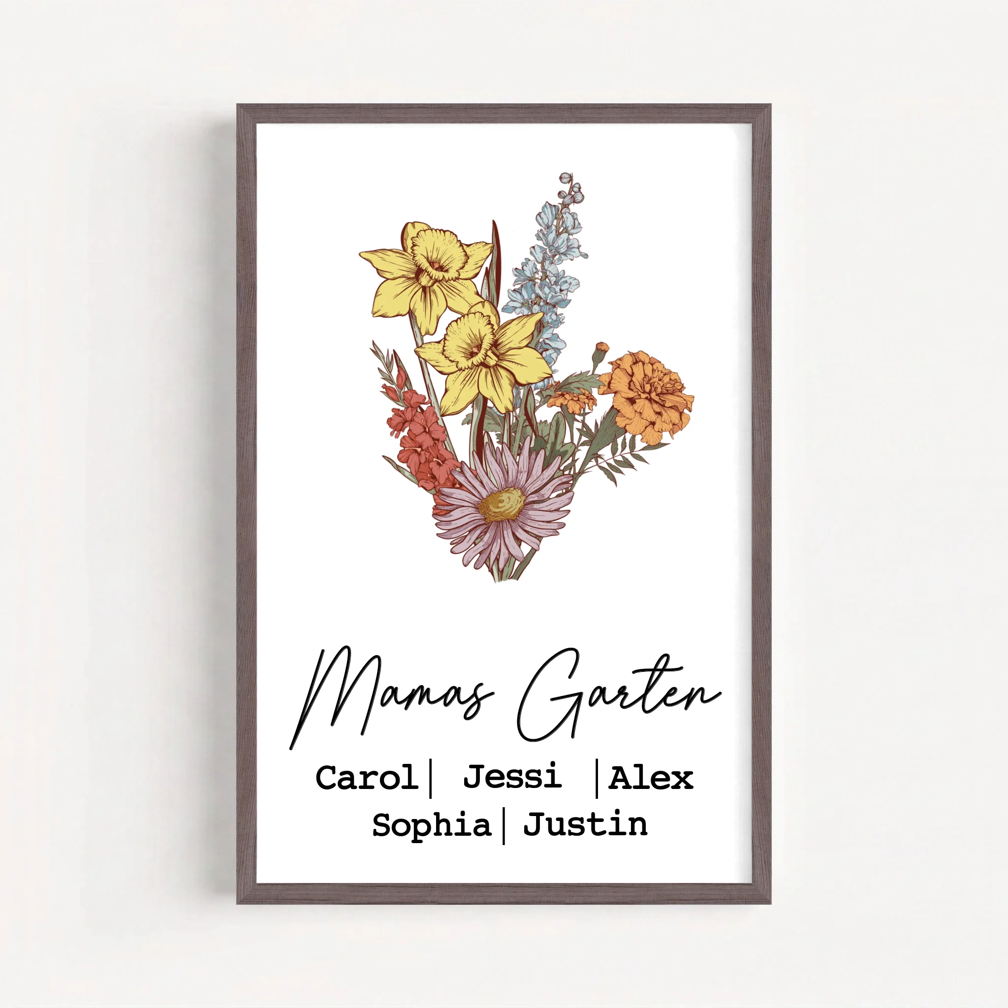Live Mockup - Frame Poster - Wood - 50x75