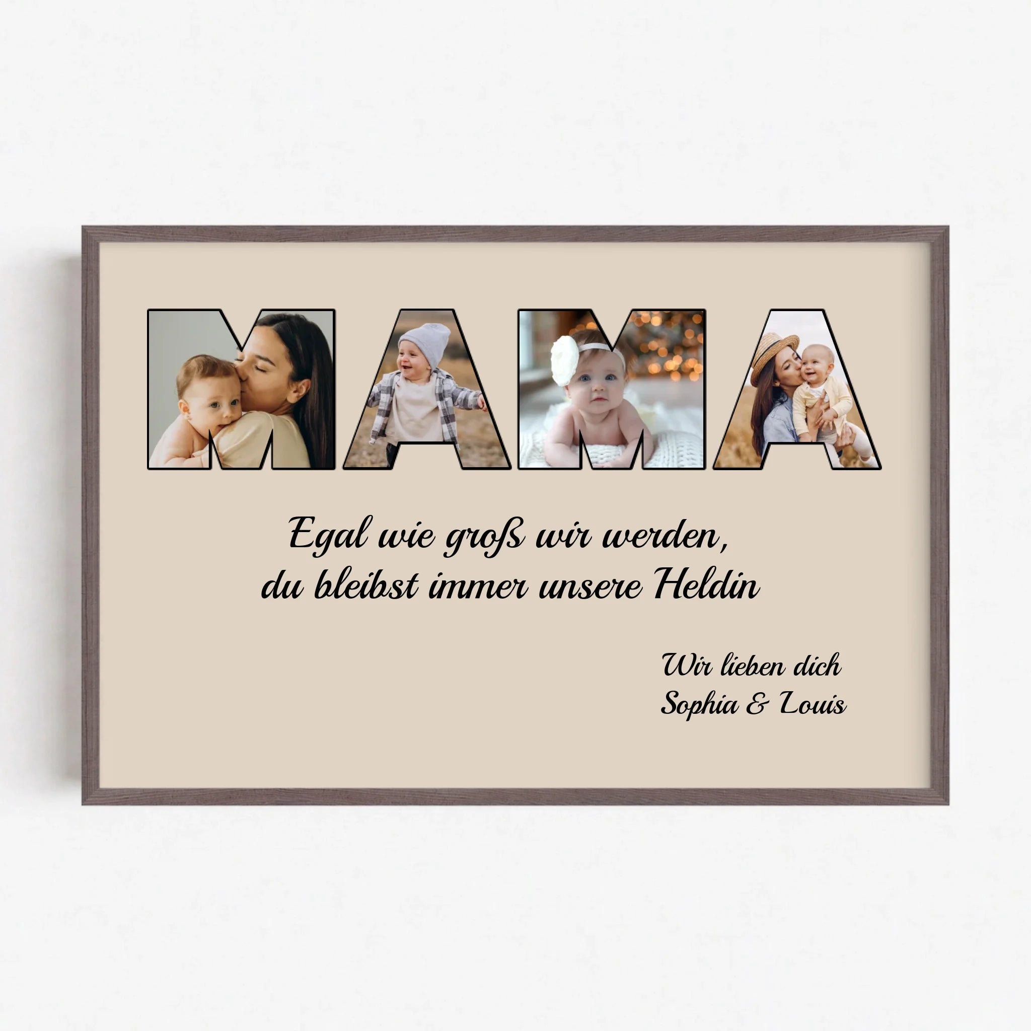 Live Mockup - Frame Poster - Wood - 90x60