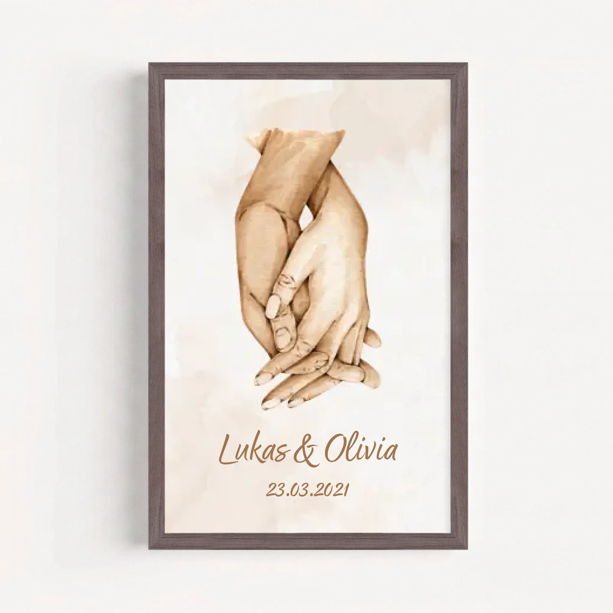 Live Mockup - Frame Poster - Wood - 20x30