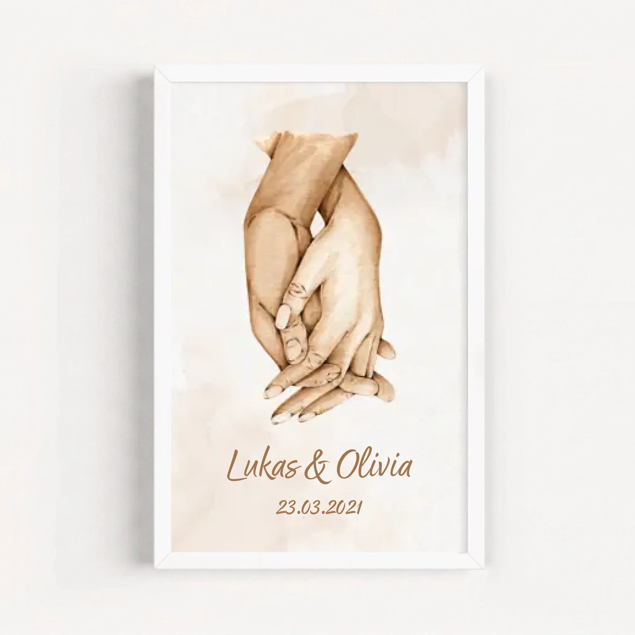 Live Mockup - Frame Poster - White - 20x30