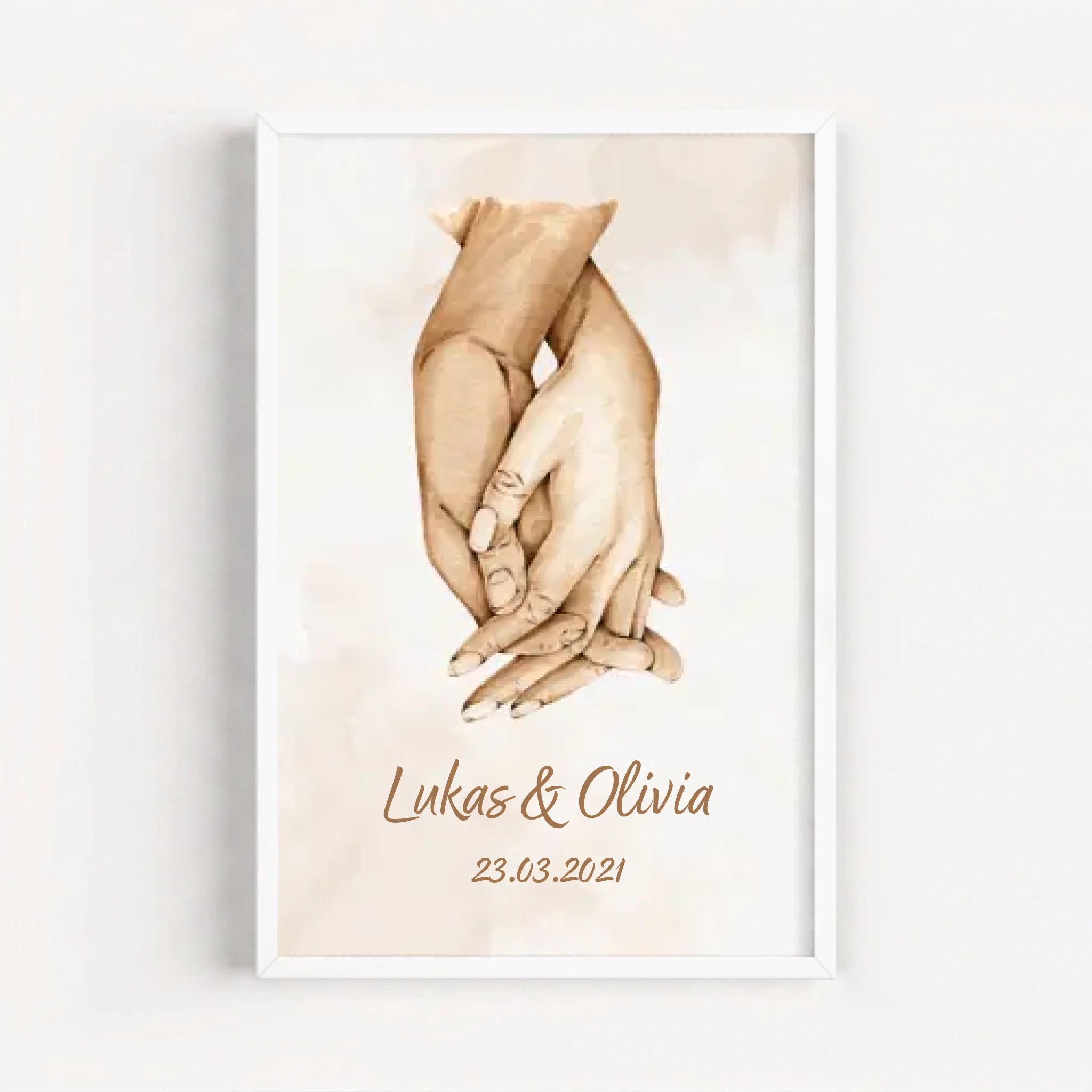 Live Mockup - Frame Poster - White - 50x75