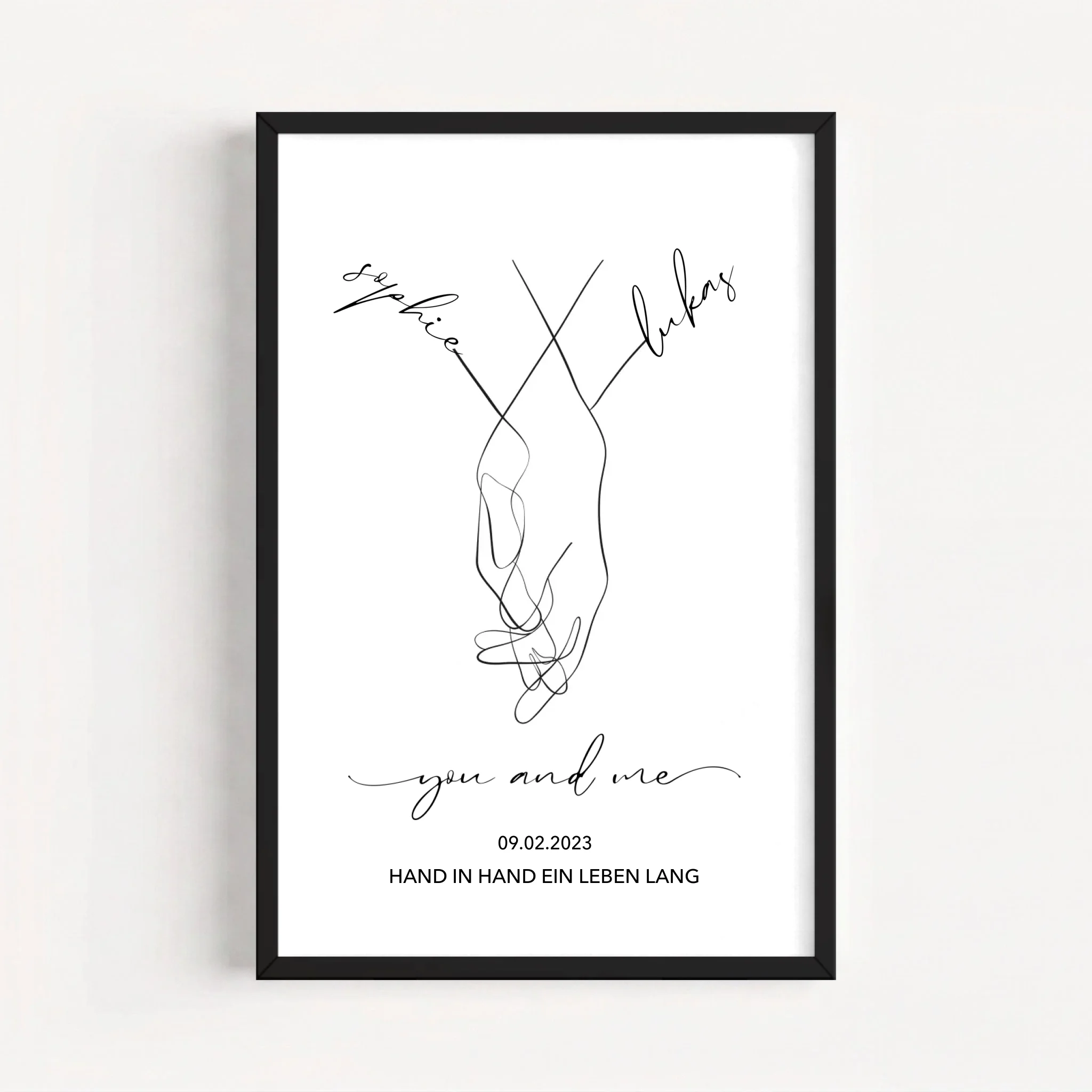 Live Mockup - Frame Poster - Black - 50x75
