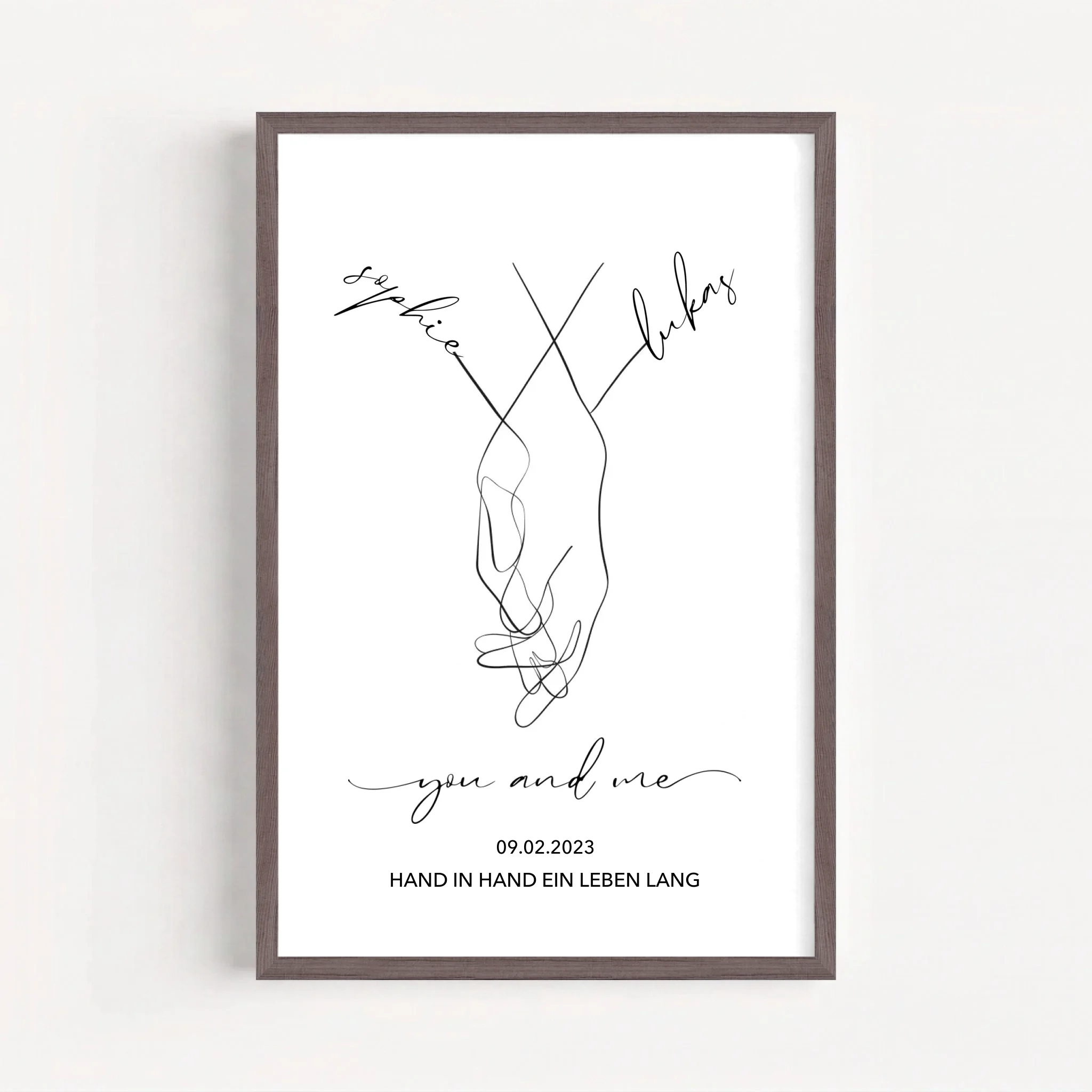 Live Mockup - Frame Poster - Wood - 50x75