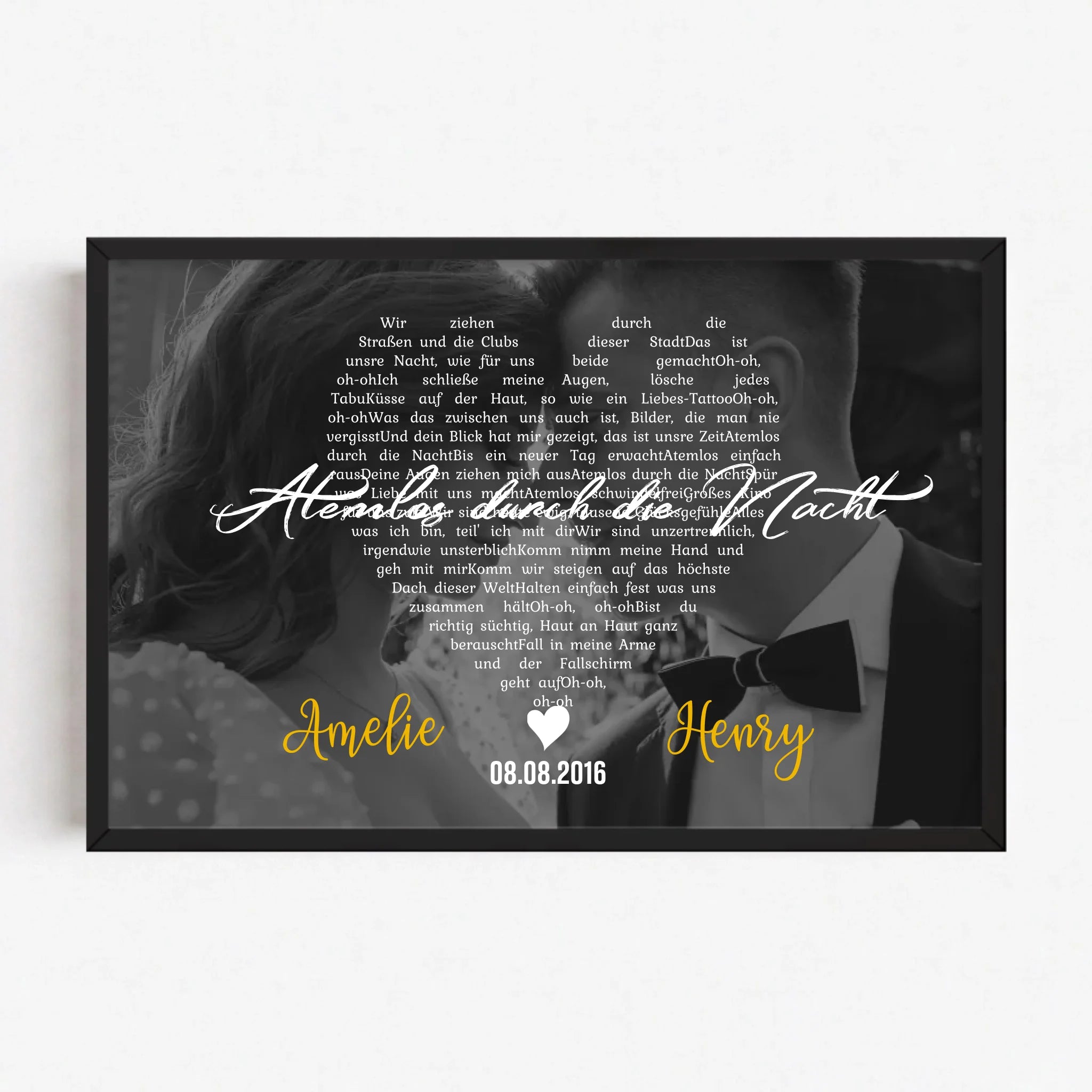 Live Mockup - Frame Poster - Black - 75x50