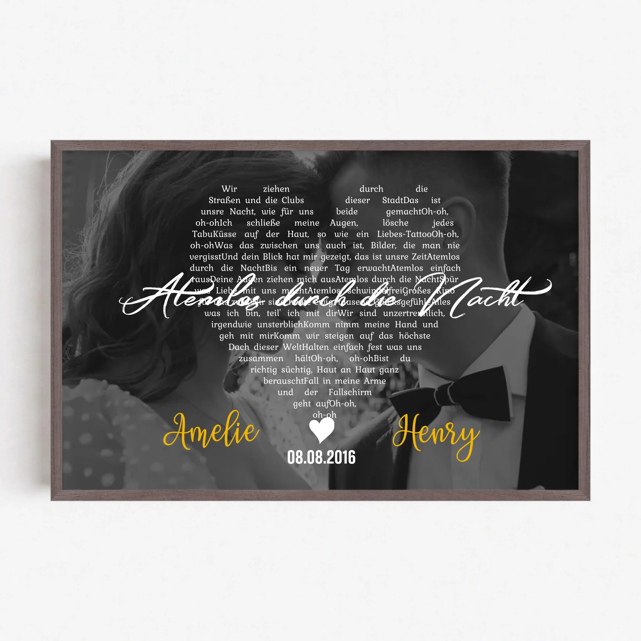 Live Mockup - Frame Poster - Wood - 90x60