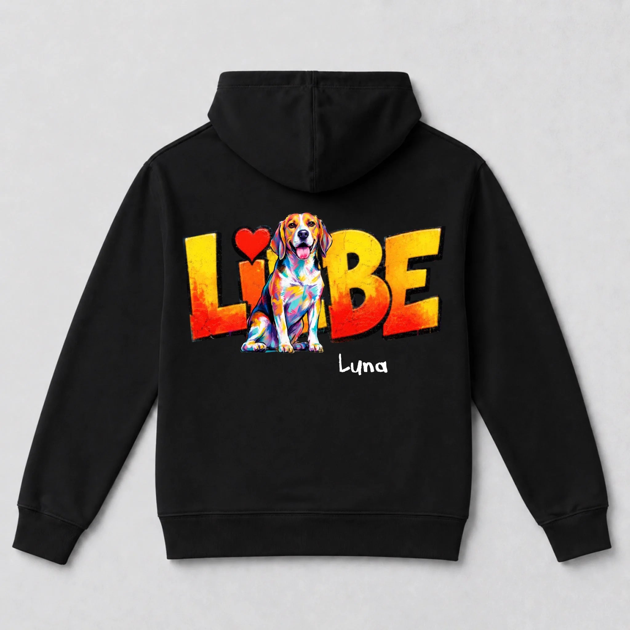Back hoodie Black