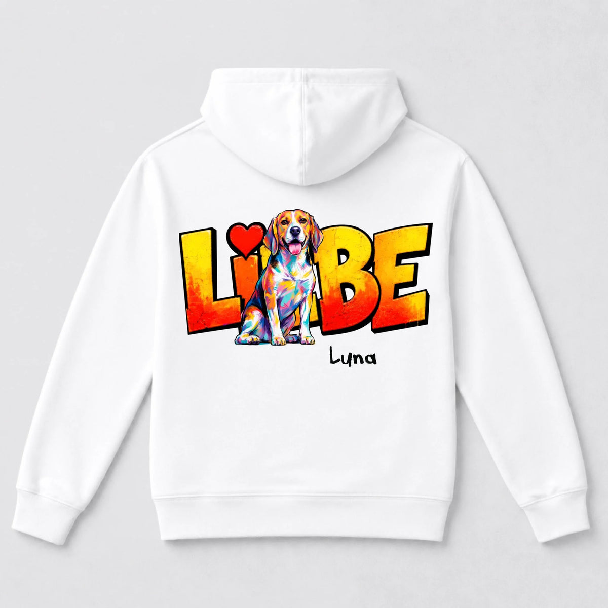 Back hoodie white