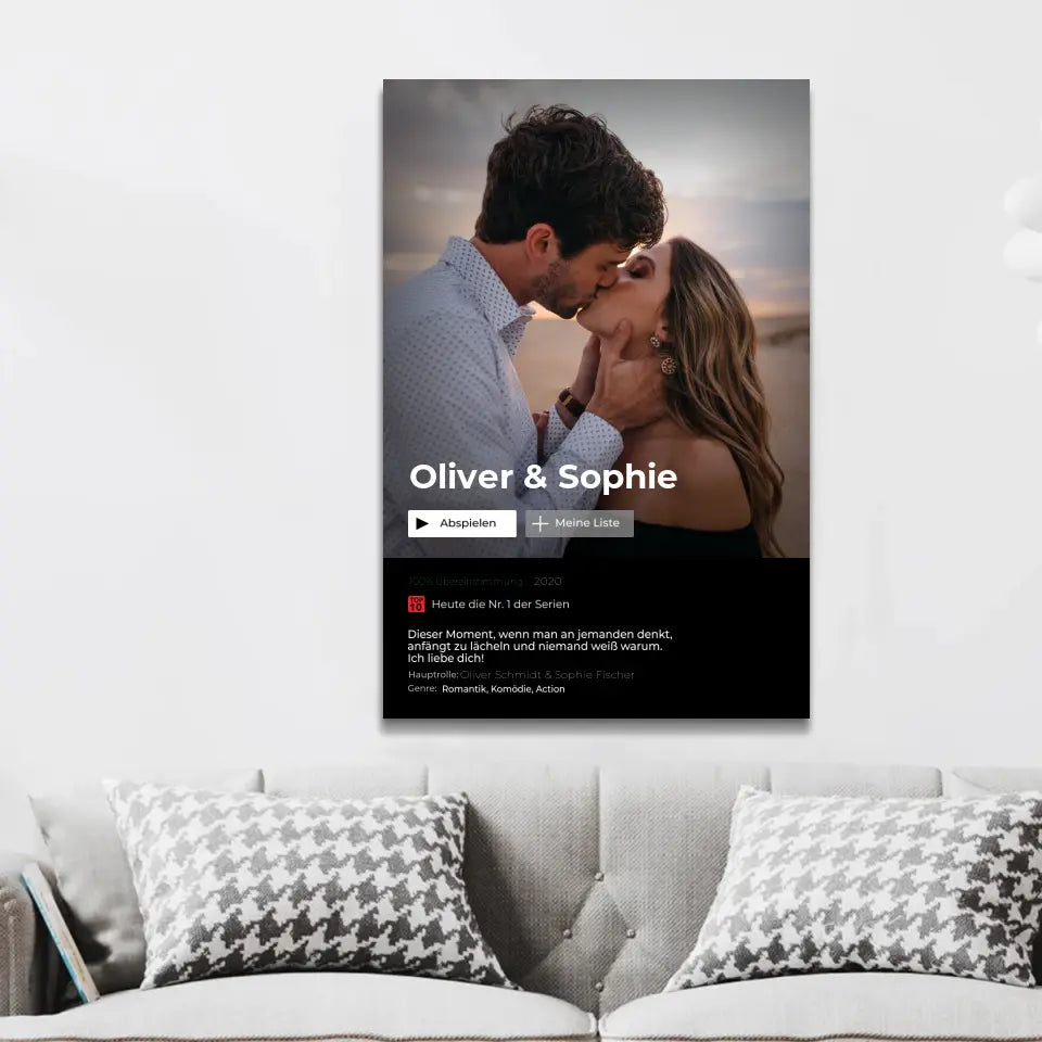 Personalisierte Leinwand "Serien & Film Cover"