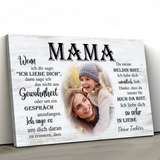 Personalisierte Leinwand "An Mama"