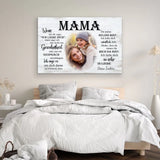Personalisierte Leinwand "An Mama"