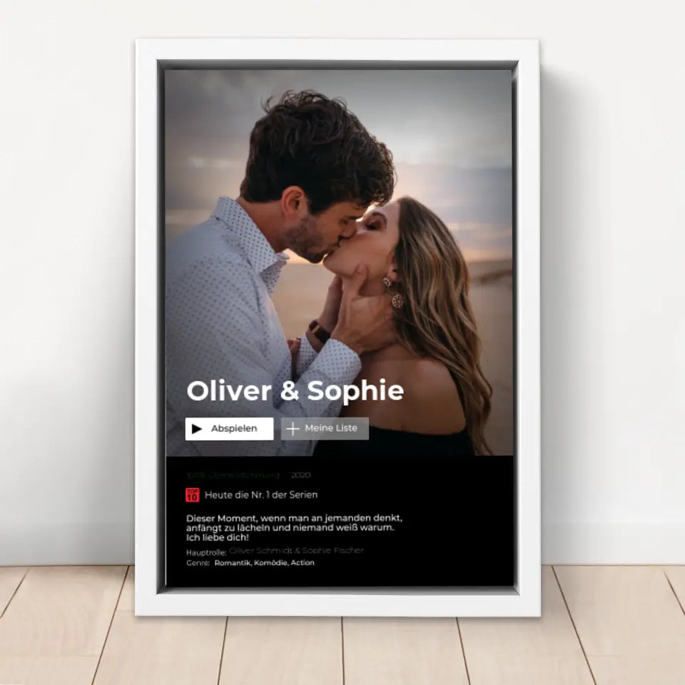 Personalisierte Leinwand "Serien & Film Cover"