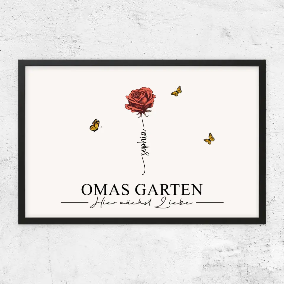 Personalisiertes Poster "Omas Garten"