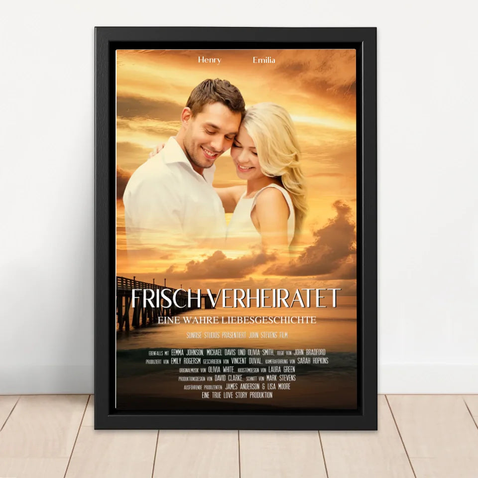 Personalisierte Leinwand "Sonnenuntergangs-Filmcover"