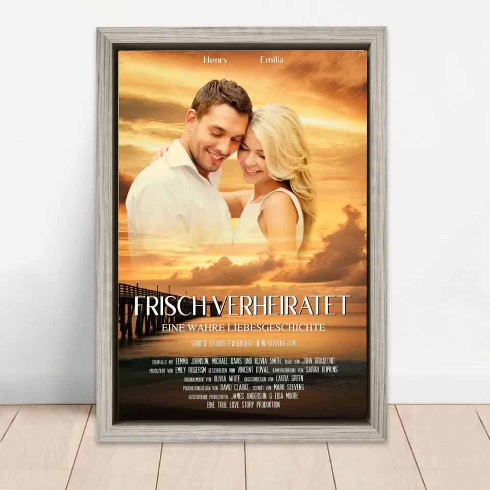 Personalisierte Leinwand "Sonnenuntergangs-Filmcover"