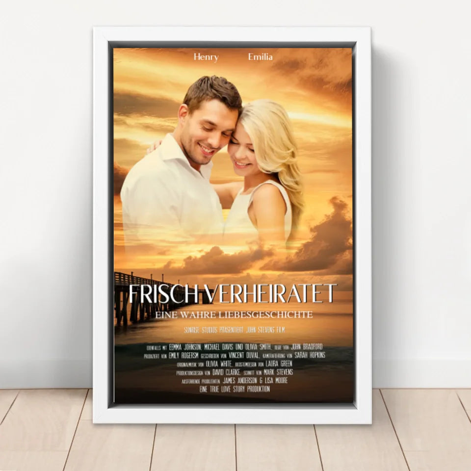 Personalisierte Leinwand "Sonnenuntergangs-Filmcover"