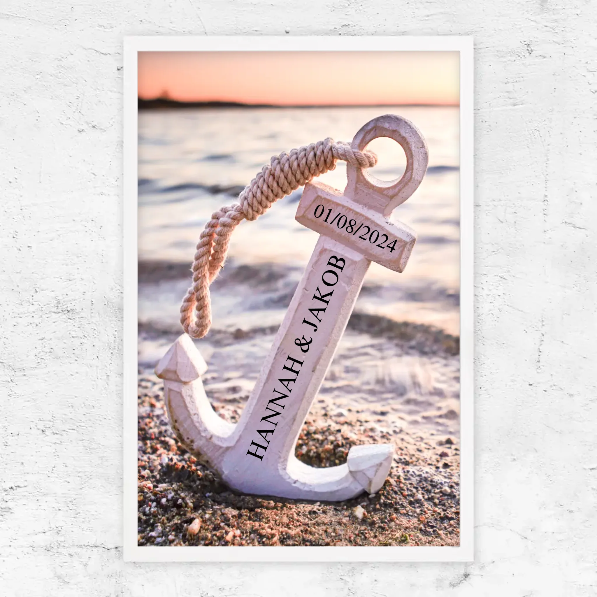 Personalisiertes Poster "Gemeinsamer Anker"