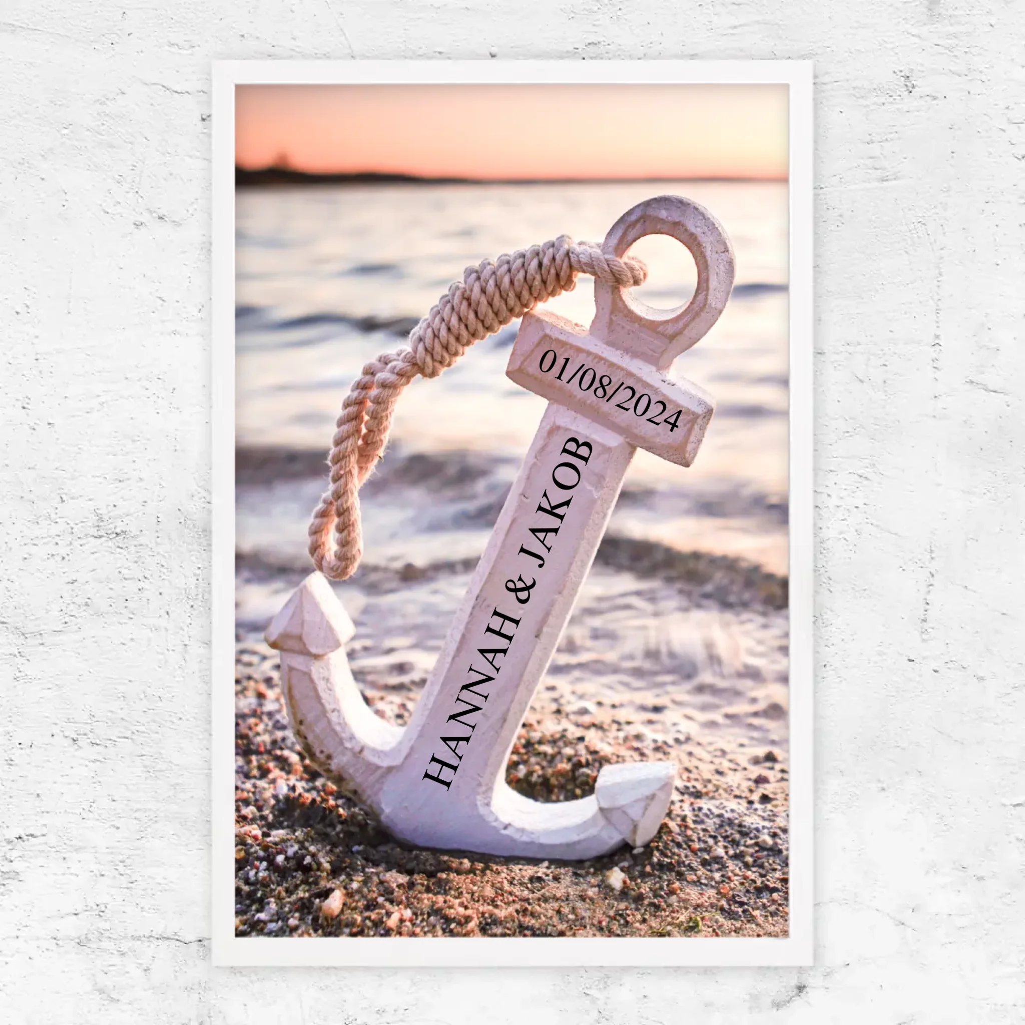 Personalisiertes Poster "Gemeinsamer Anker"