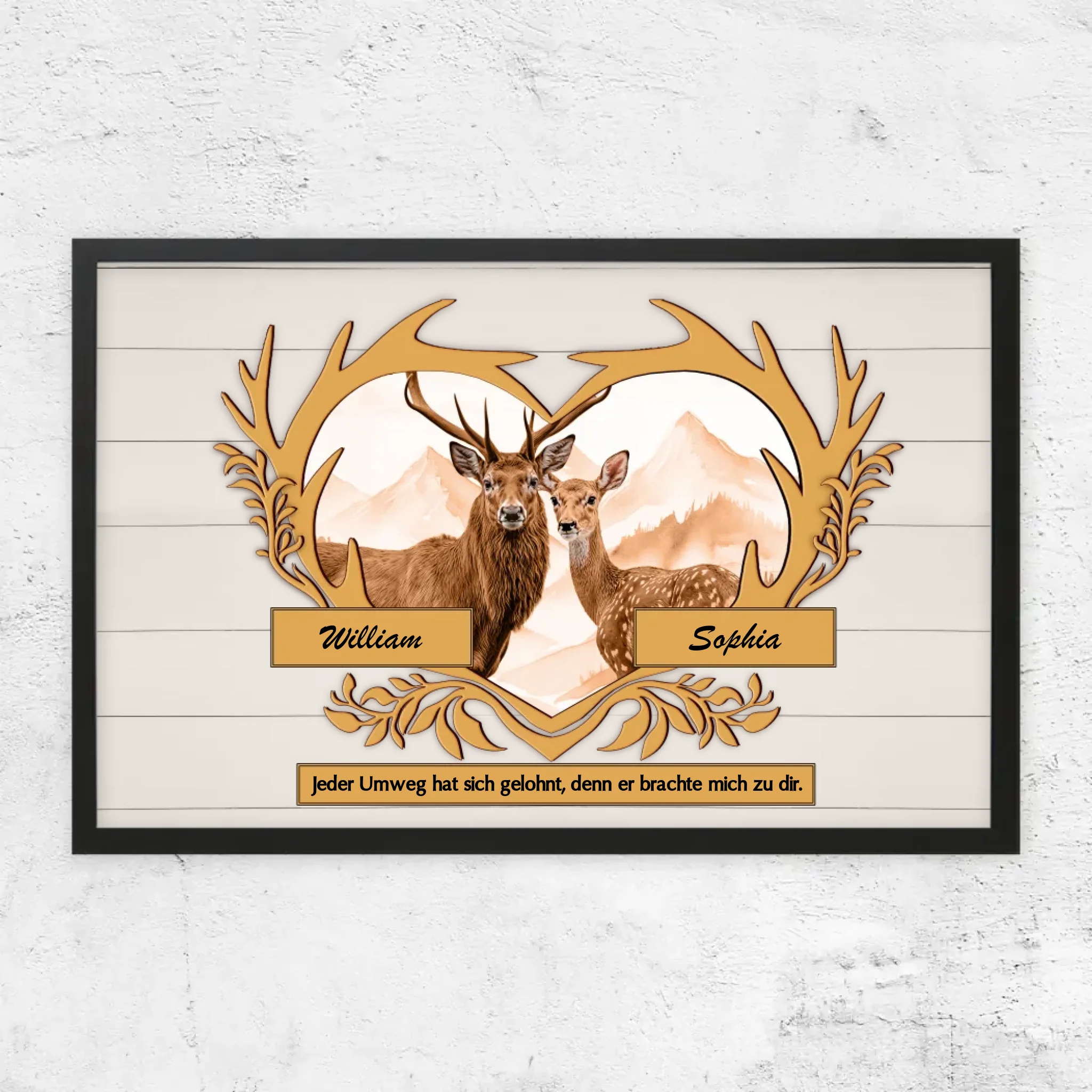 Personalisiertes Poster "Jeder Umweg hat sich gelohnt"