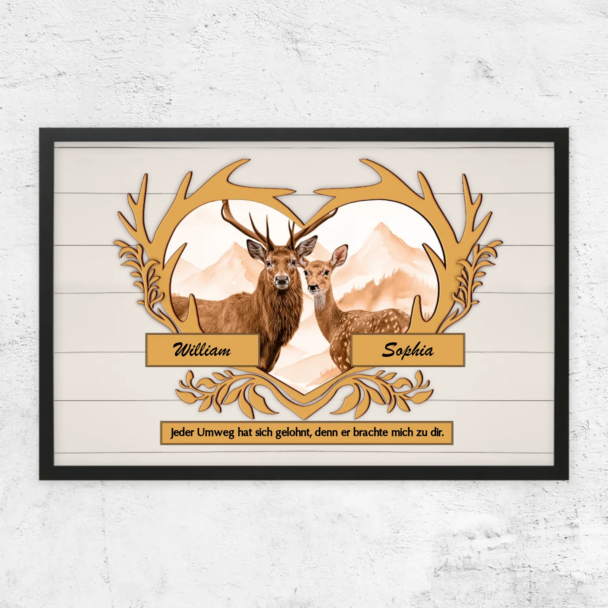 Personalisiertes Poster "Jeder Umweg hat sich gelohnt"