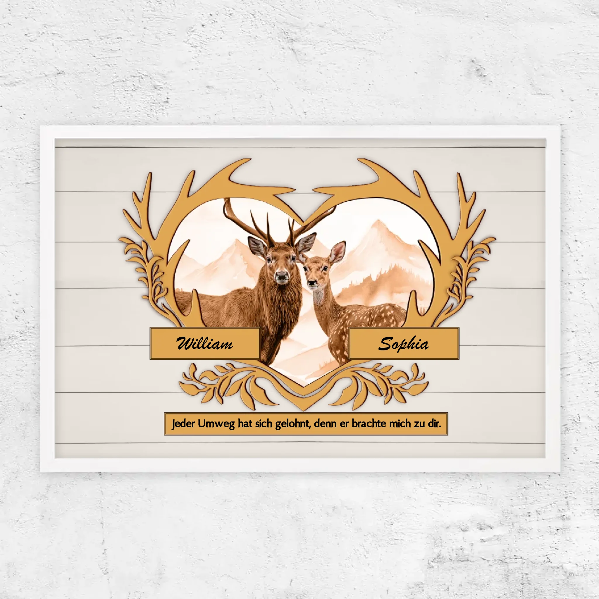 Personalisiertes Poster "Jeder Umweg hat sich gelohnt"