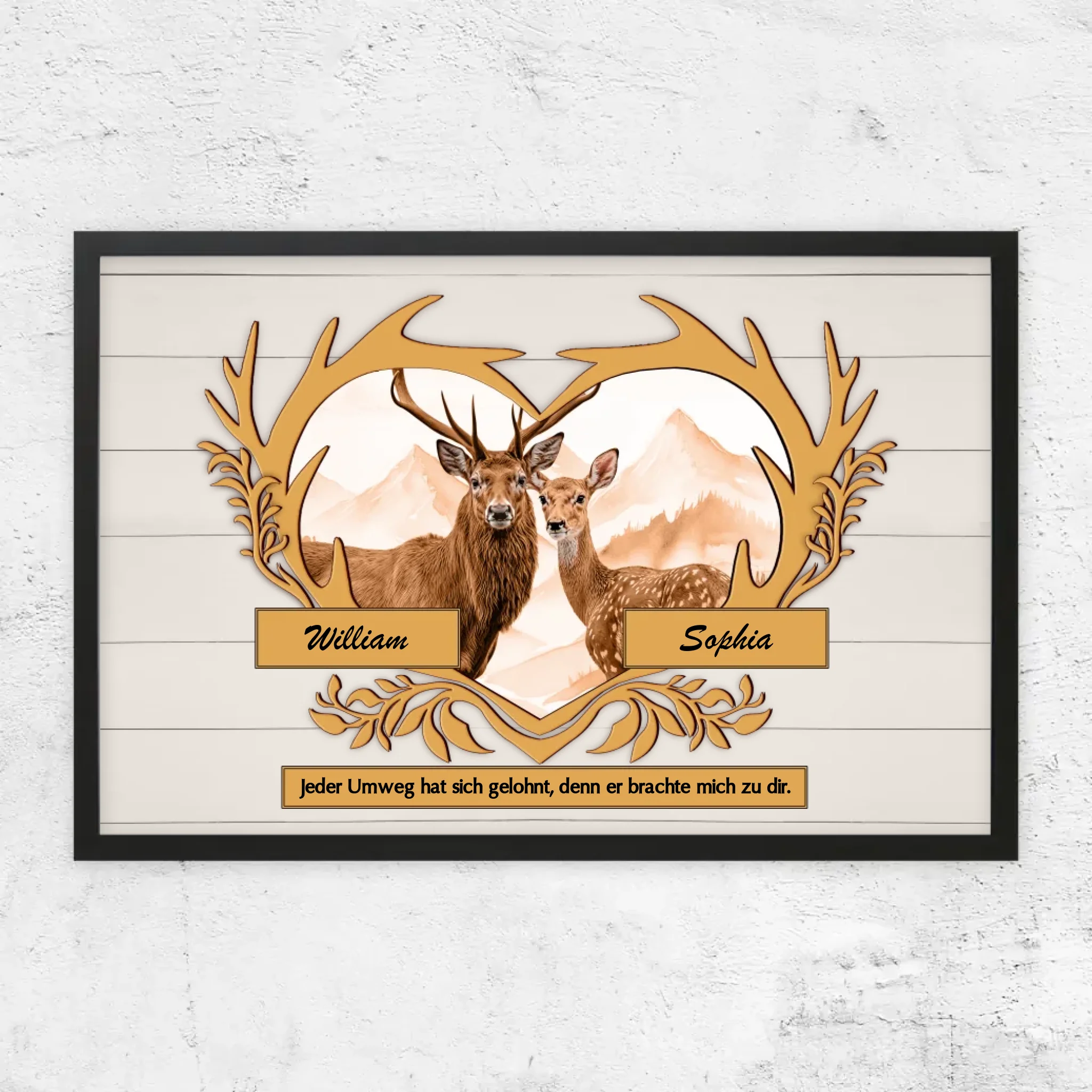 Personalisiertes Poster "Jeder Umweg hat sich gelohnt"